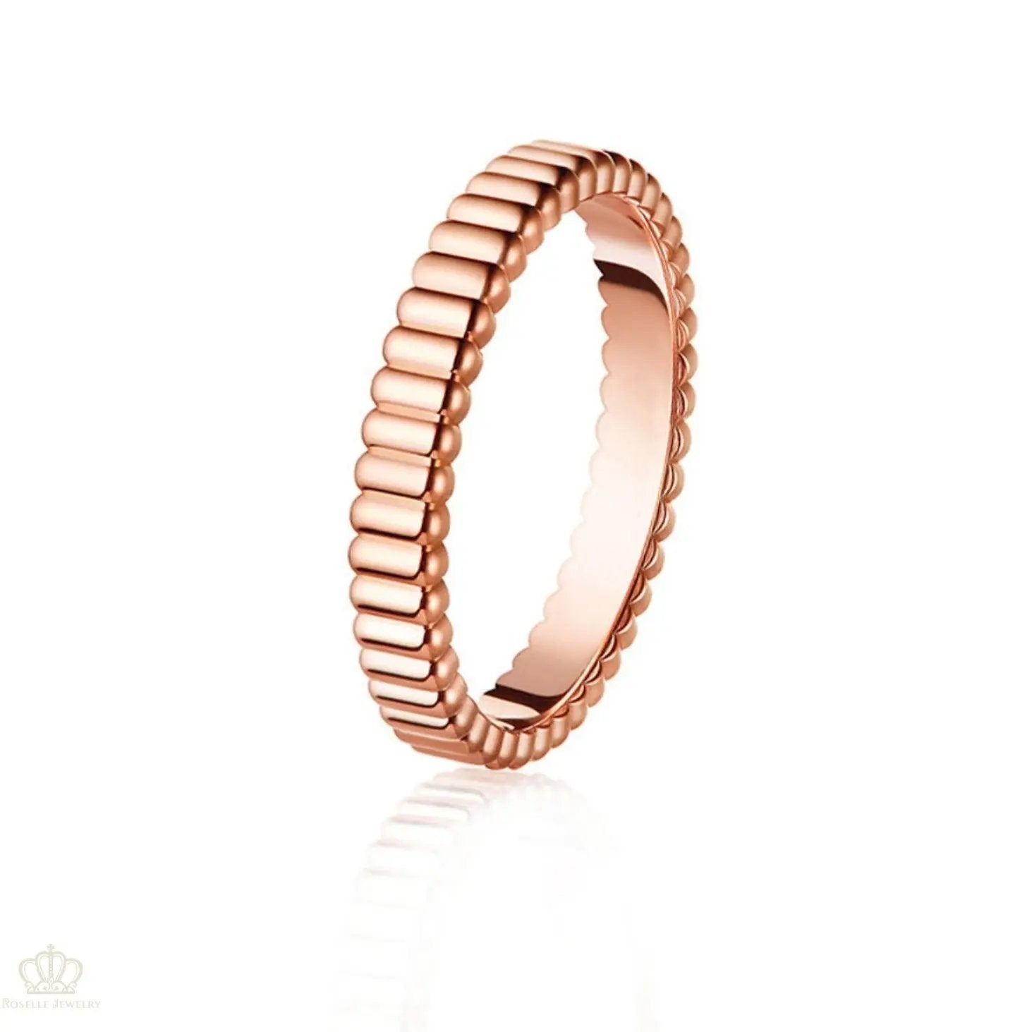 Stripe Unique Couple Diamond Wedding Ring Set - WM27 CHARLISA™