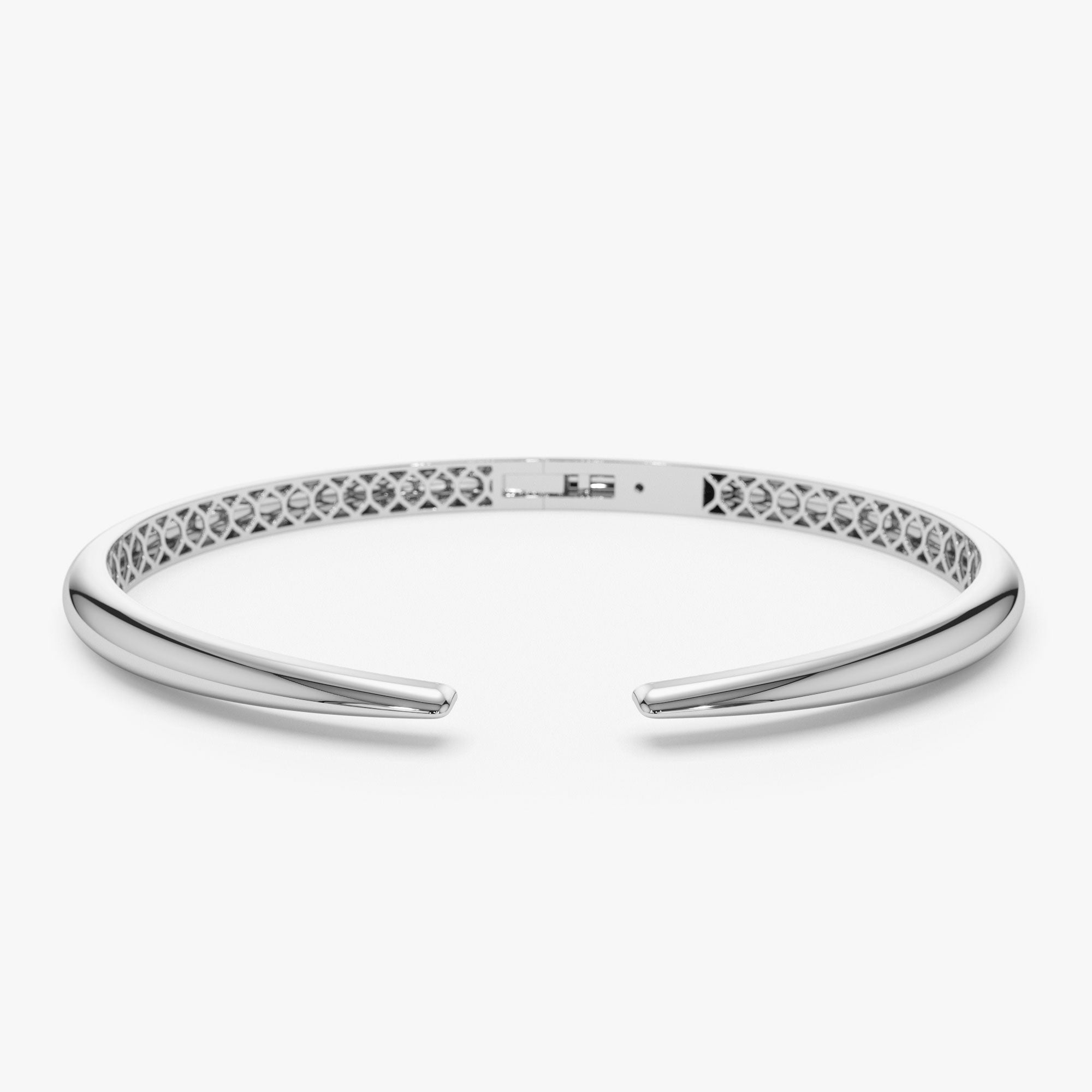 OBFJ1167 - 14k Gold Claw Cuff Bangle Bracelet 7
