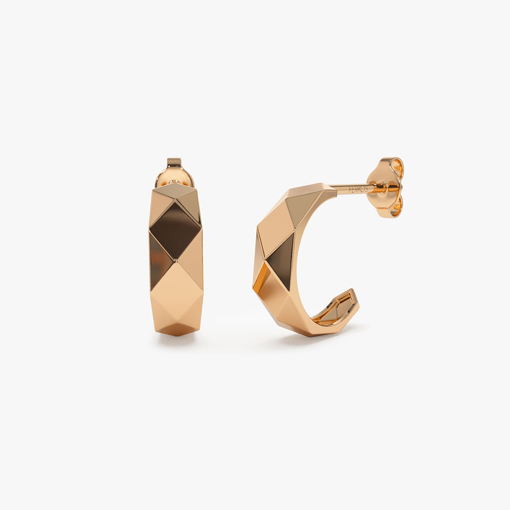 OBFJ2125 - 14k Gold Statement Earring 4
