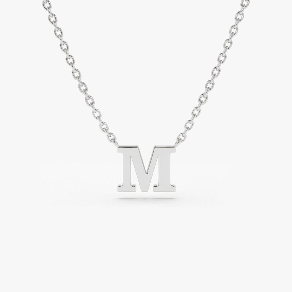 OBFJ1637 - 14K Gold Initial Necklace 8