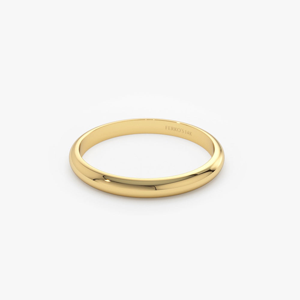 OBFJ1945 - 14k Classic Dome 2MM Band 7
