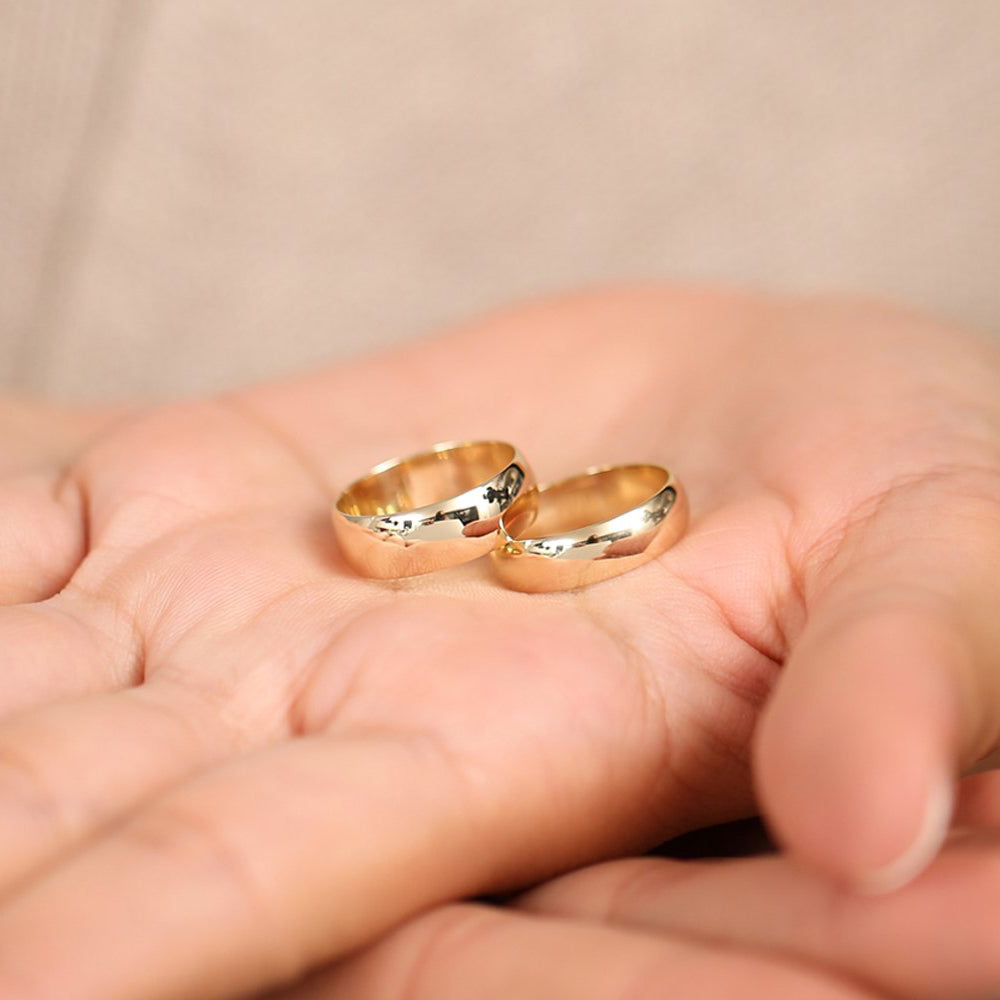 OBFJ1986 - 14k Classic 6MM Dome Wedding Ring 3