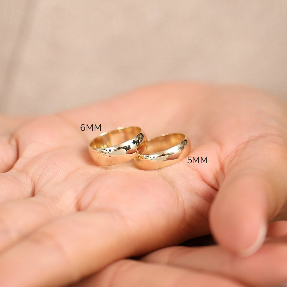 OBFJ1986 - 14k Classic 6MM Dome Wedding Ring 4