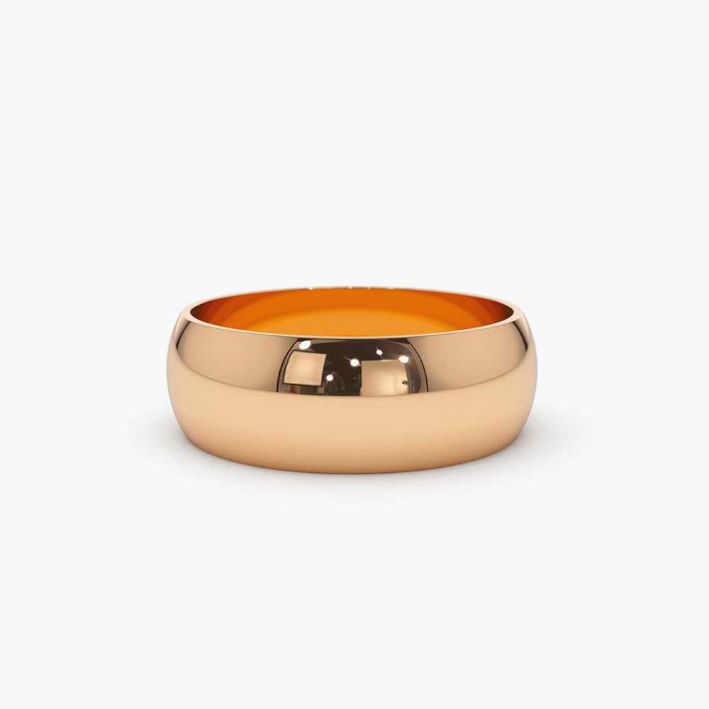 OBFJ1986 - 14k Classic 6MM Dome Wedding Ring 5