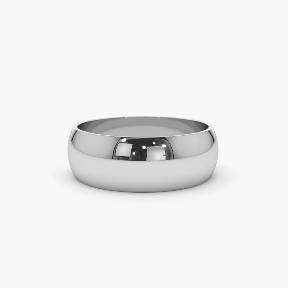 OBFJ1986 - 14k Classic 6MM Dome Wedding Ring 6