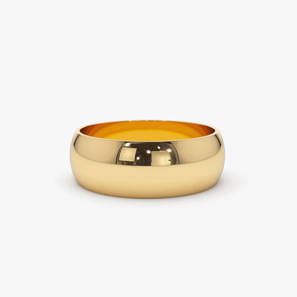 OBFJ1986 - 14k Classic 6MM Dome Wedding Ring 1