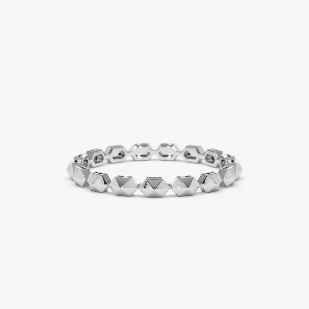 OBFJ1532 - 14k Petite Mini Pyramid Ring 6