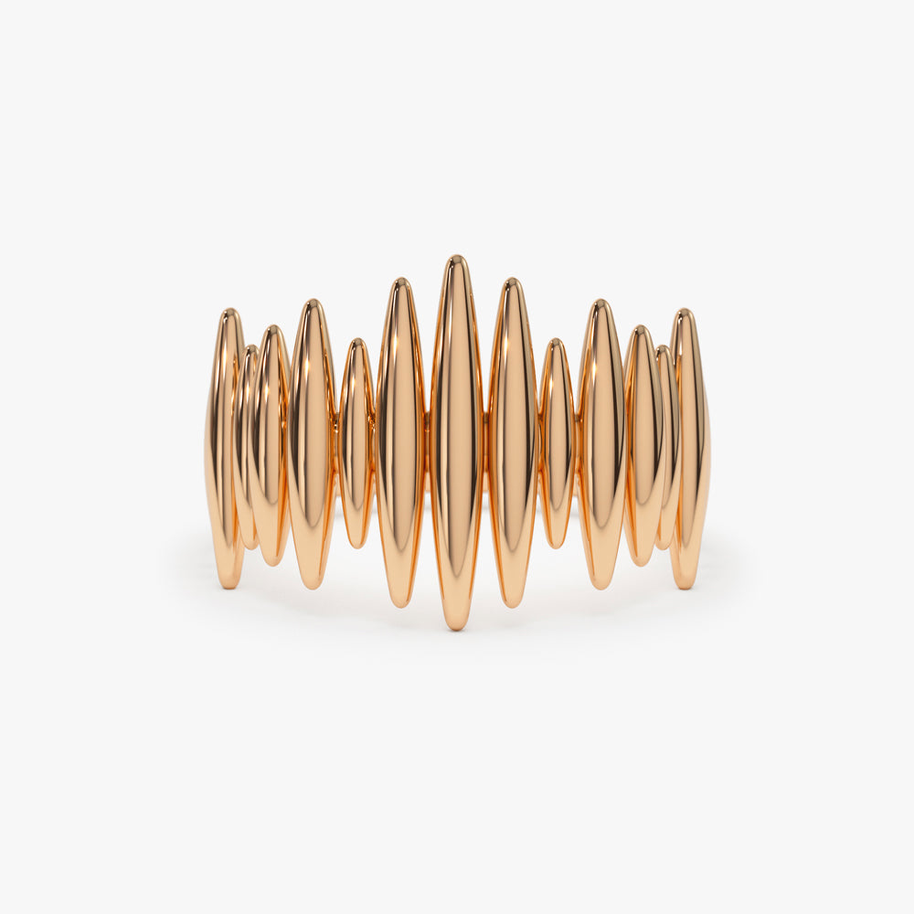 OBFJ1547 - 14k Unique Statement Gold Ring 4