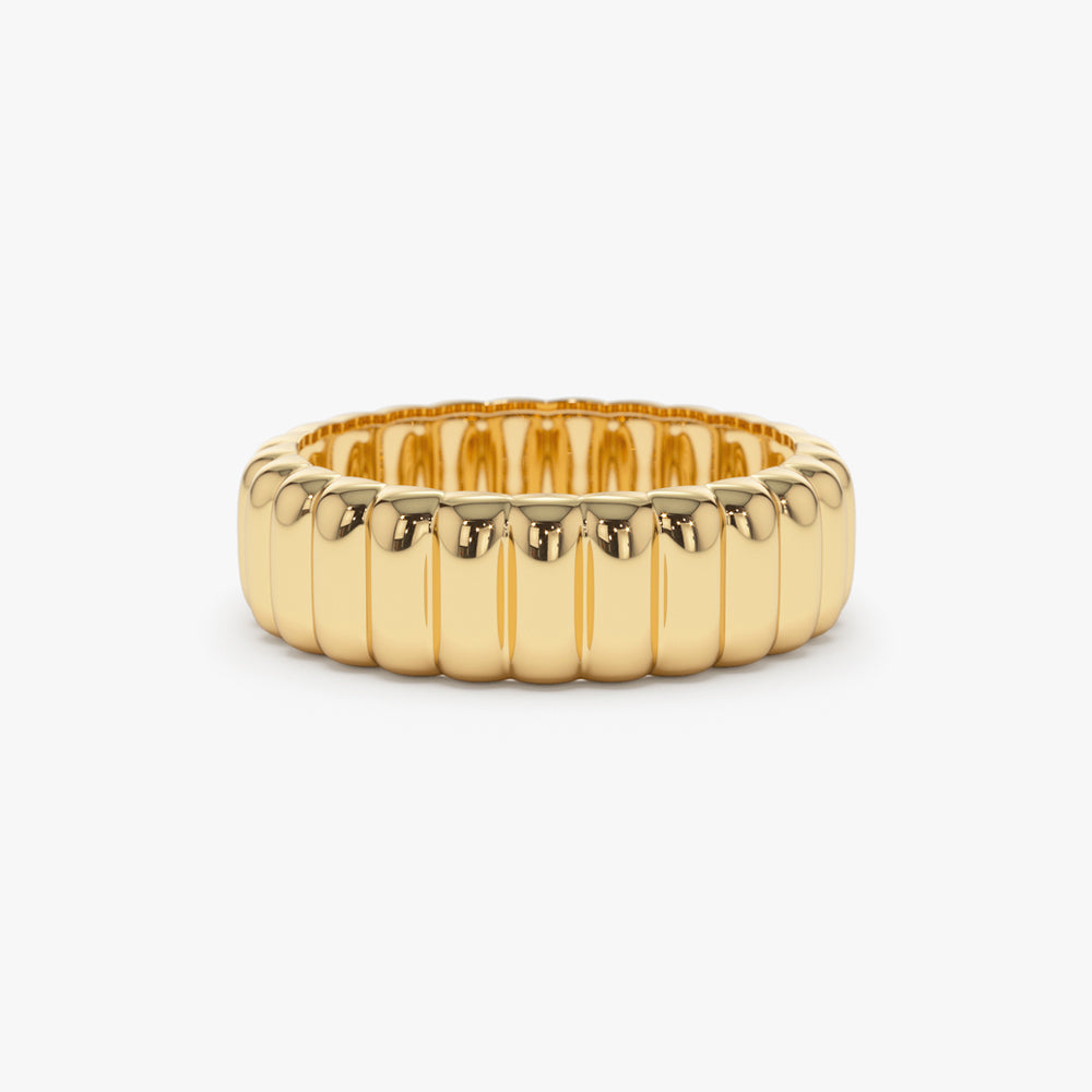 OBFJ1546 - 14k Iconic Dome Bold Statement Ring 1