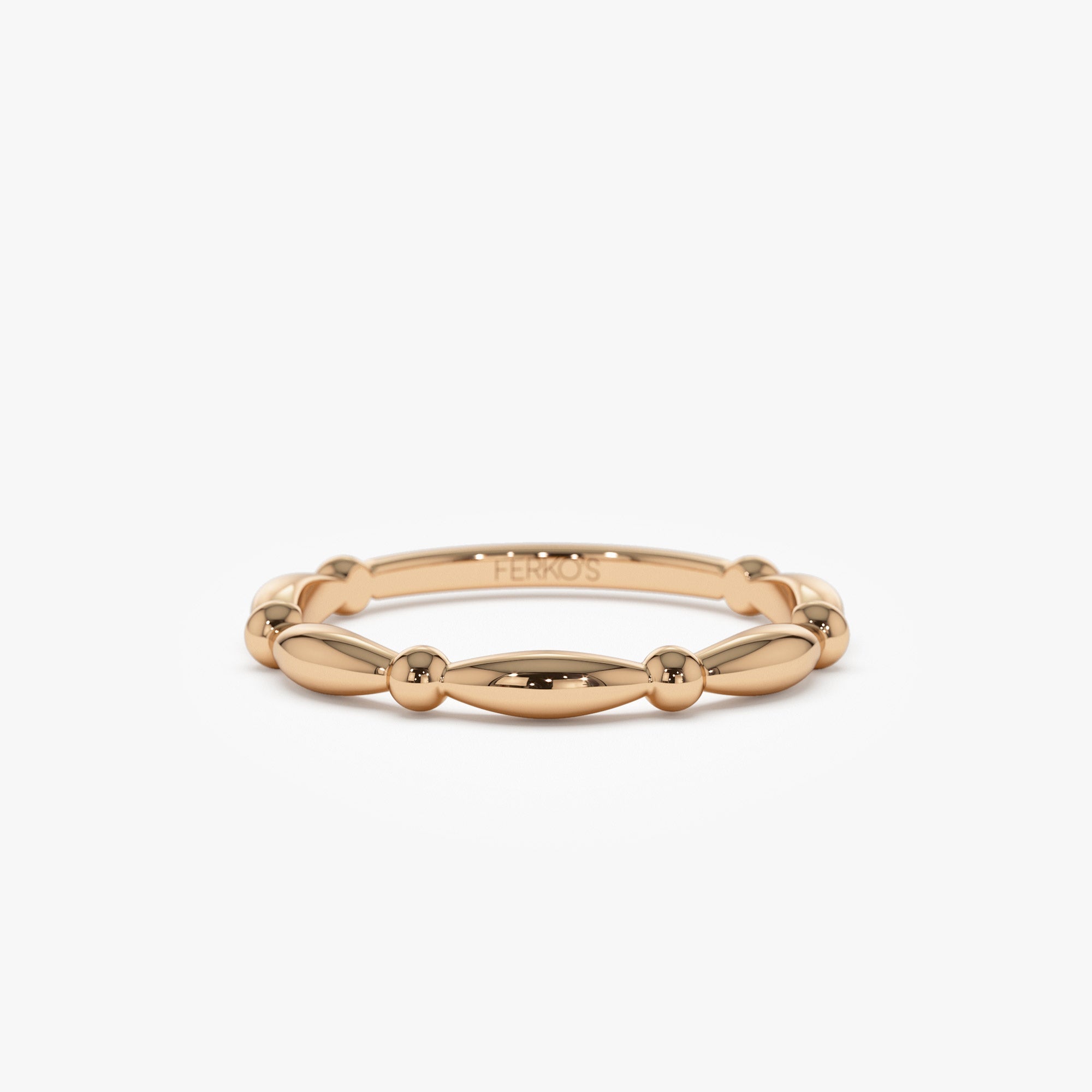 OBFJ1349 - 14K Cute Bead Stacking Band 5