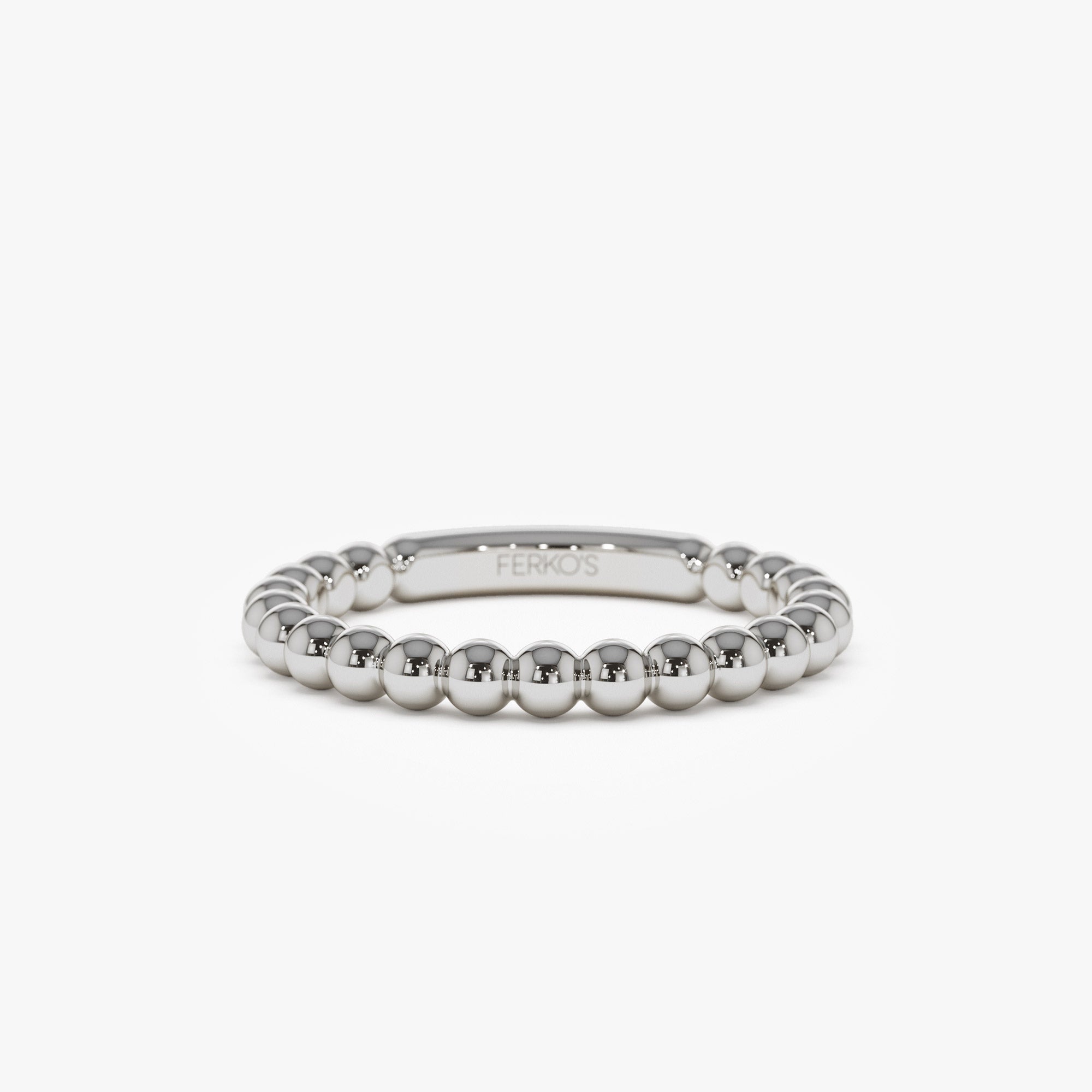 OBFJ0881 - 14k 2.5MM Bead Ring 7