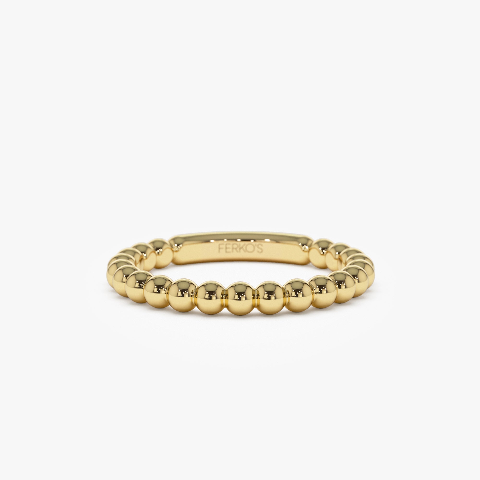 OBFJ0881 - 14k 2.5MM Bead Ring 1