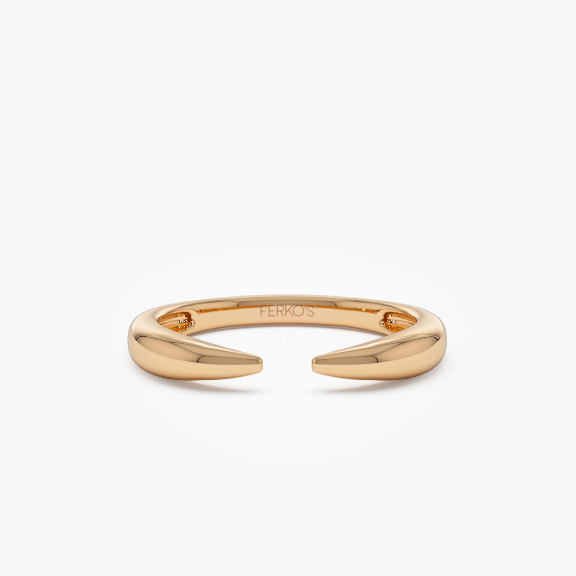 OBFJ1254 - 14K Open Claw Cuff Ring For Women 5