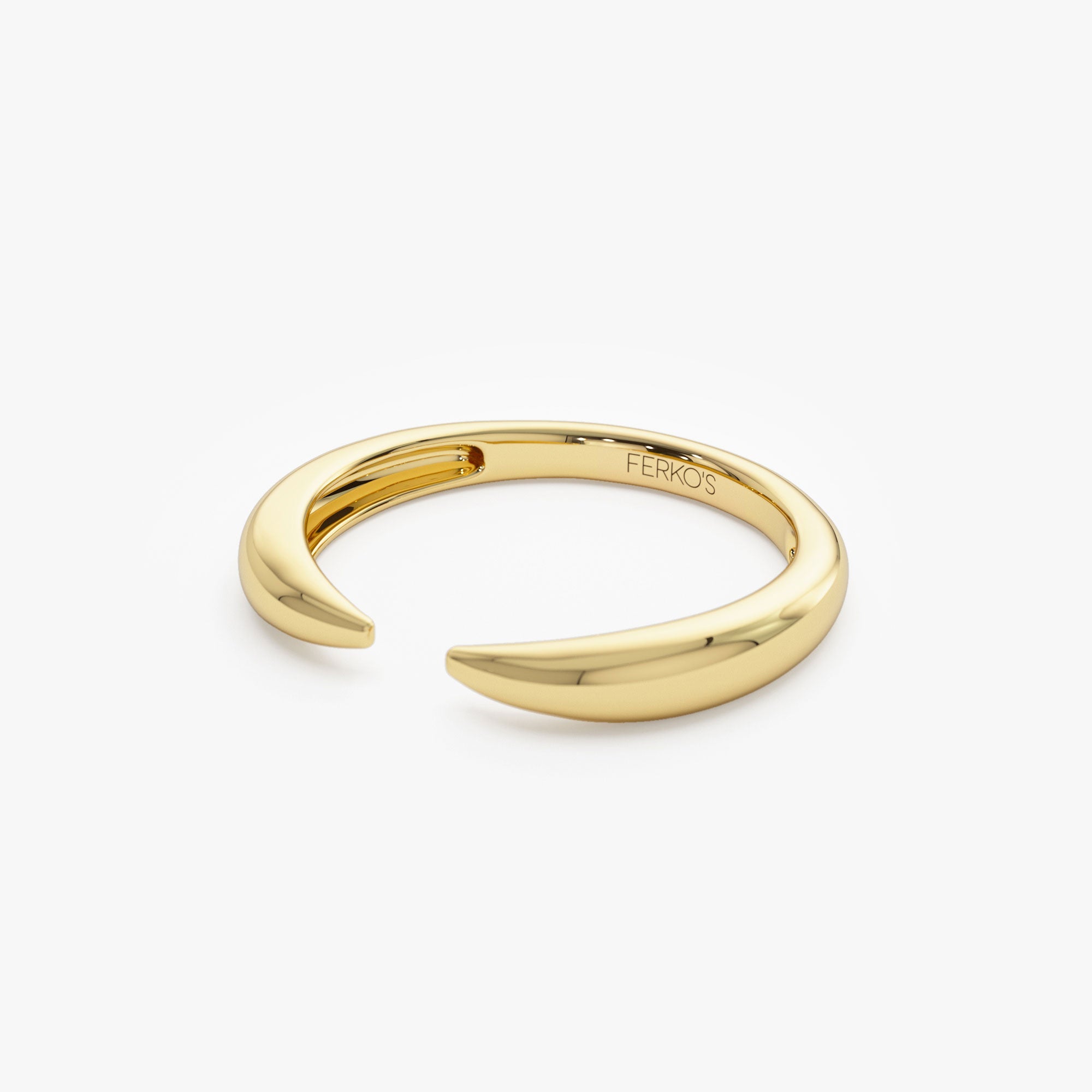 OBFJ1254 - 14K Open Claw Cuff Ring For Women 7