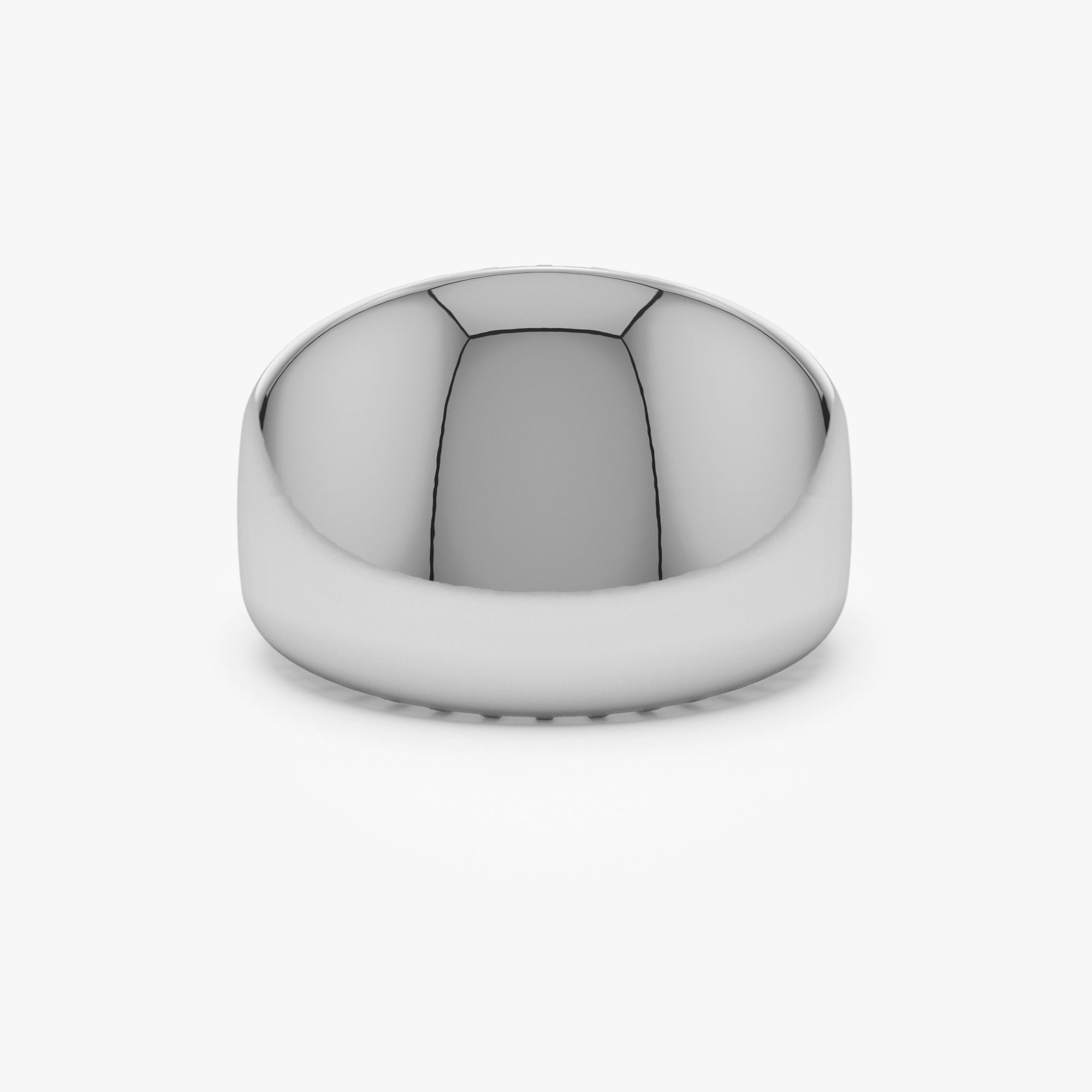 OBFJ1133 - 14k Chunky Gold Dome Graduating Statement Ring 9