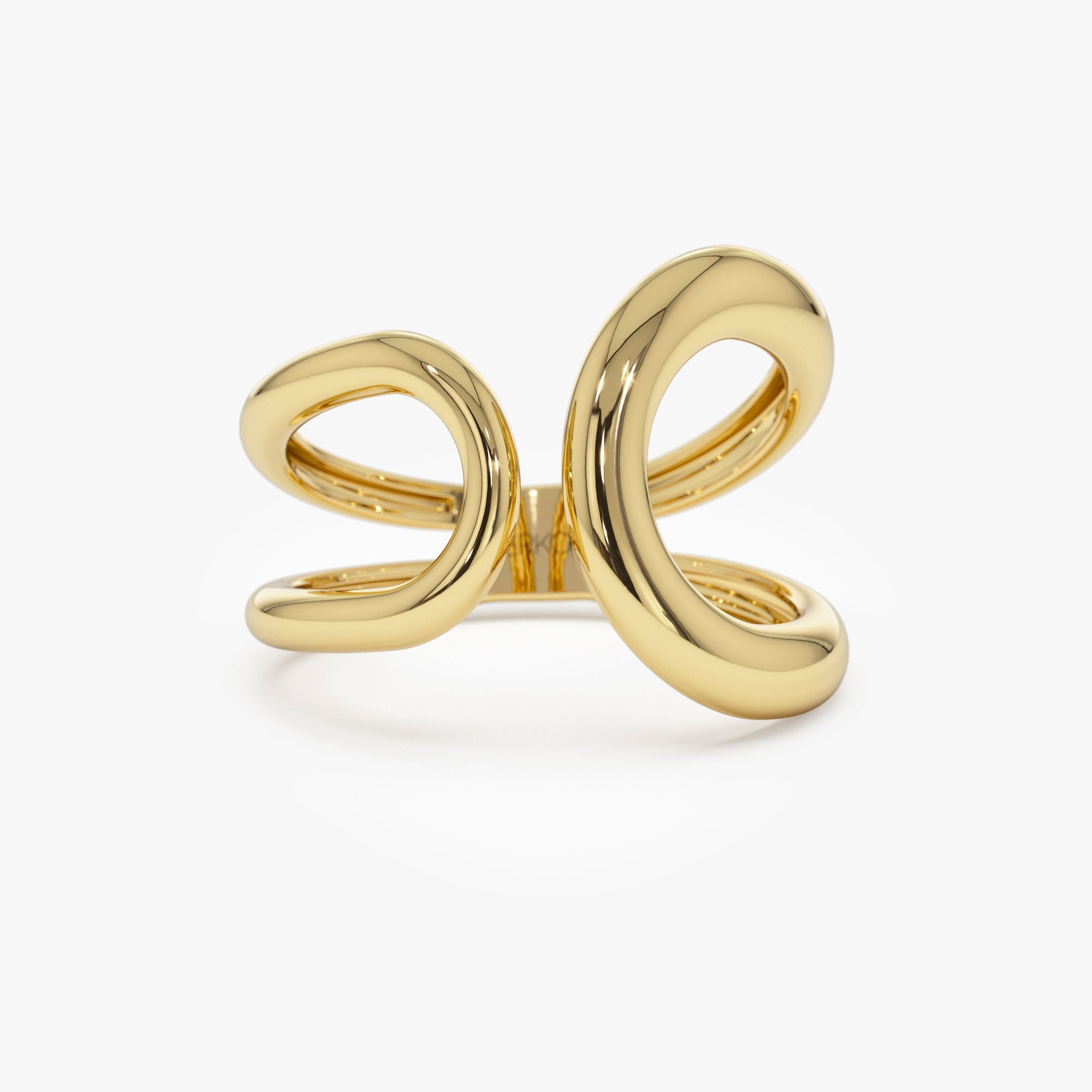 OBFJ1194 - 14k Unique Design Bold Gold Ring 1
