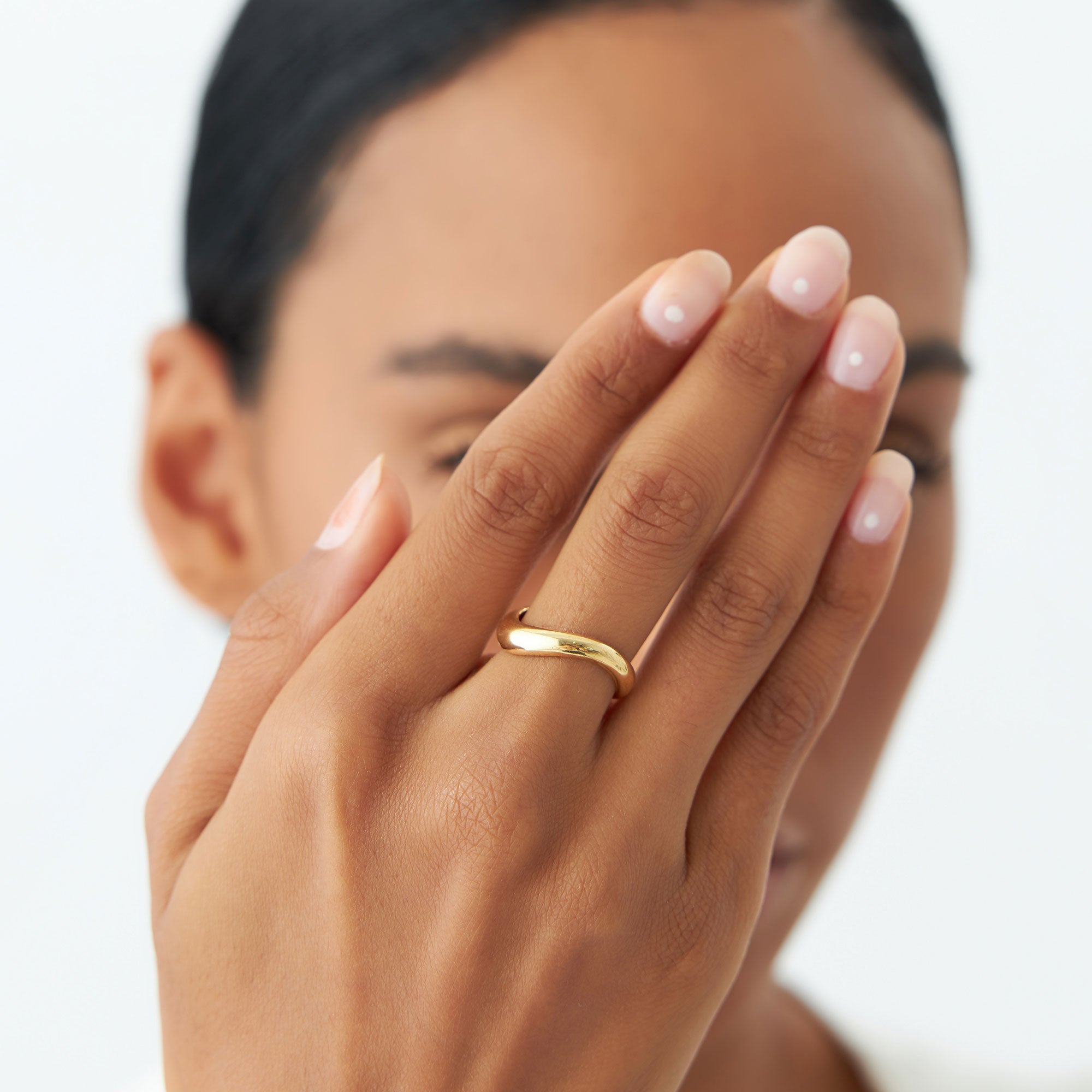 OBFJ1199 - 14k Unique Amorphic Shaped Figure Ring 5