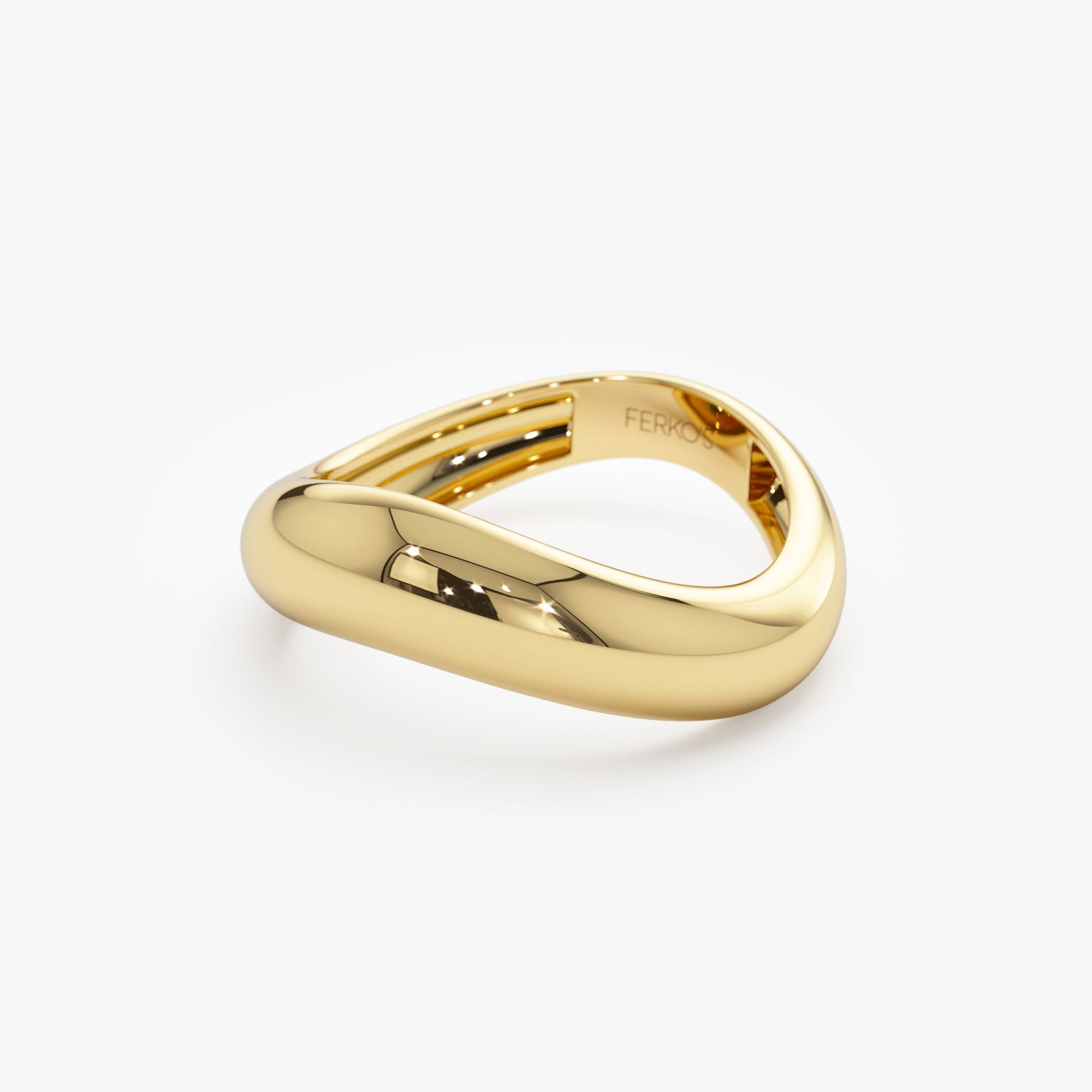 OBFJ1199 - 14k Unique Amorphic Shaped Figure Ring 9