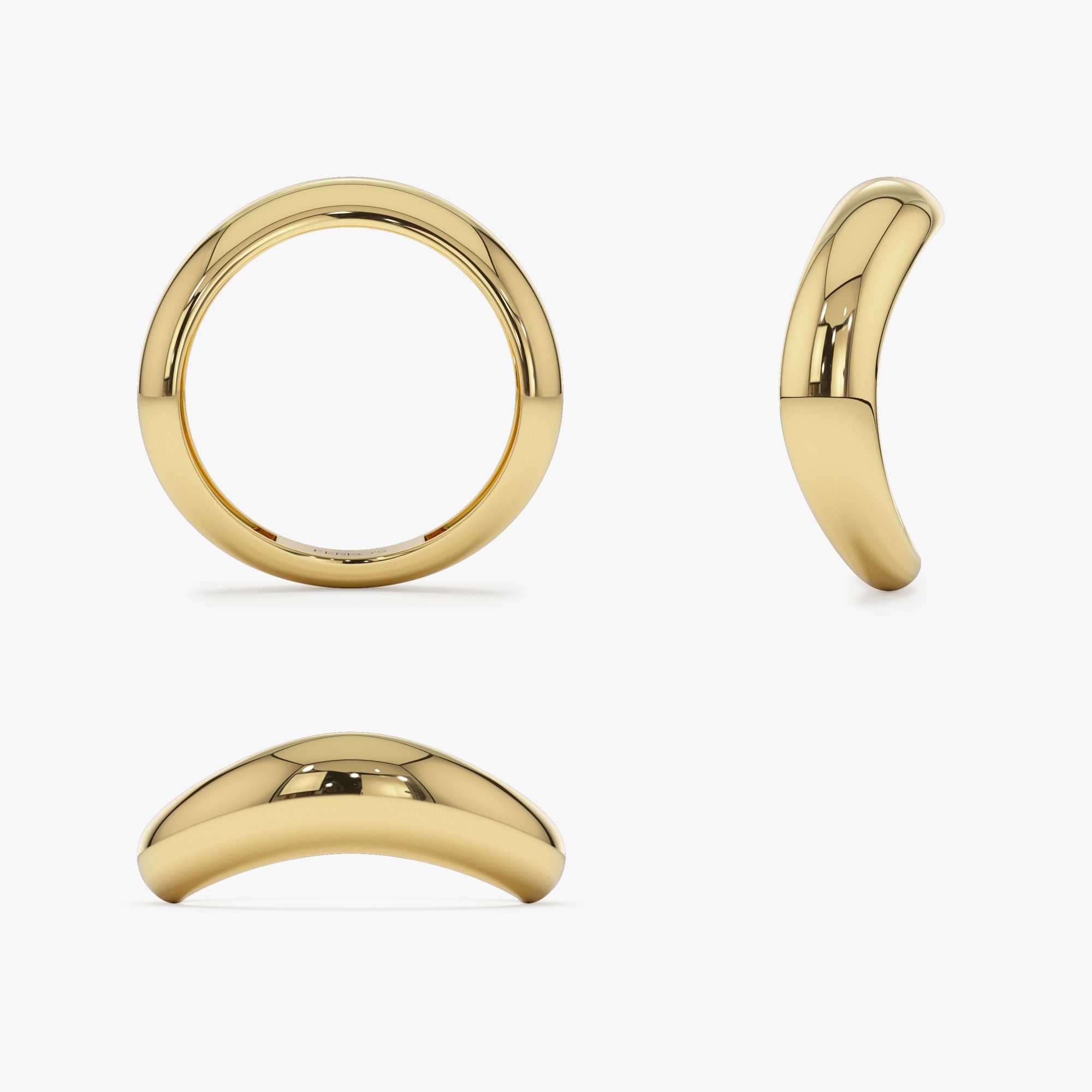 OBFJ1199 - 14k Unique Amorphic Shaped Figure Ring 10
