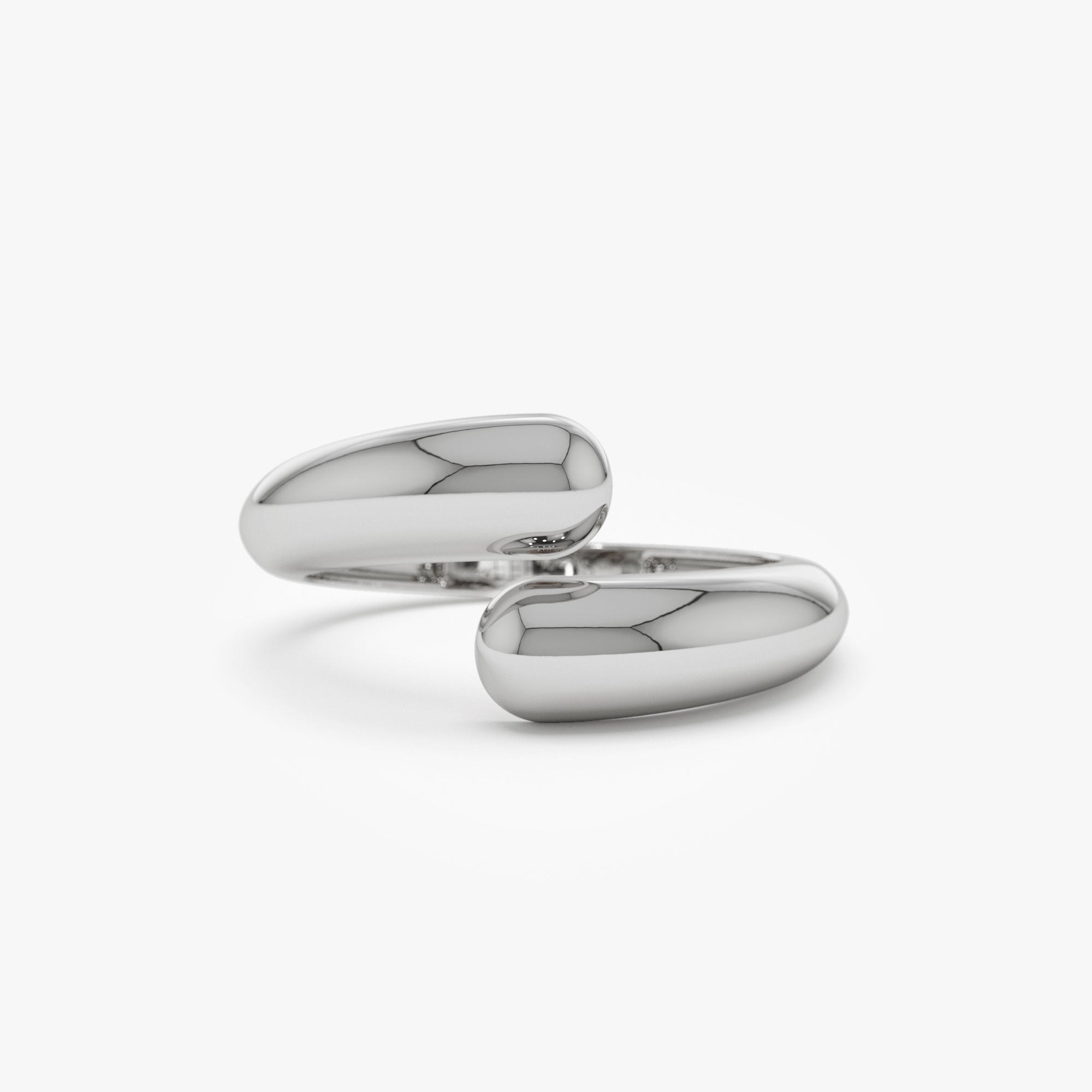 OBFJ0942 - 14K Plain Cuff Ring 8