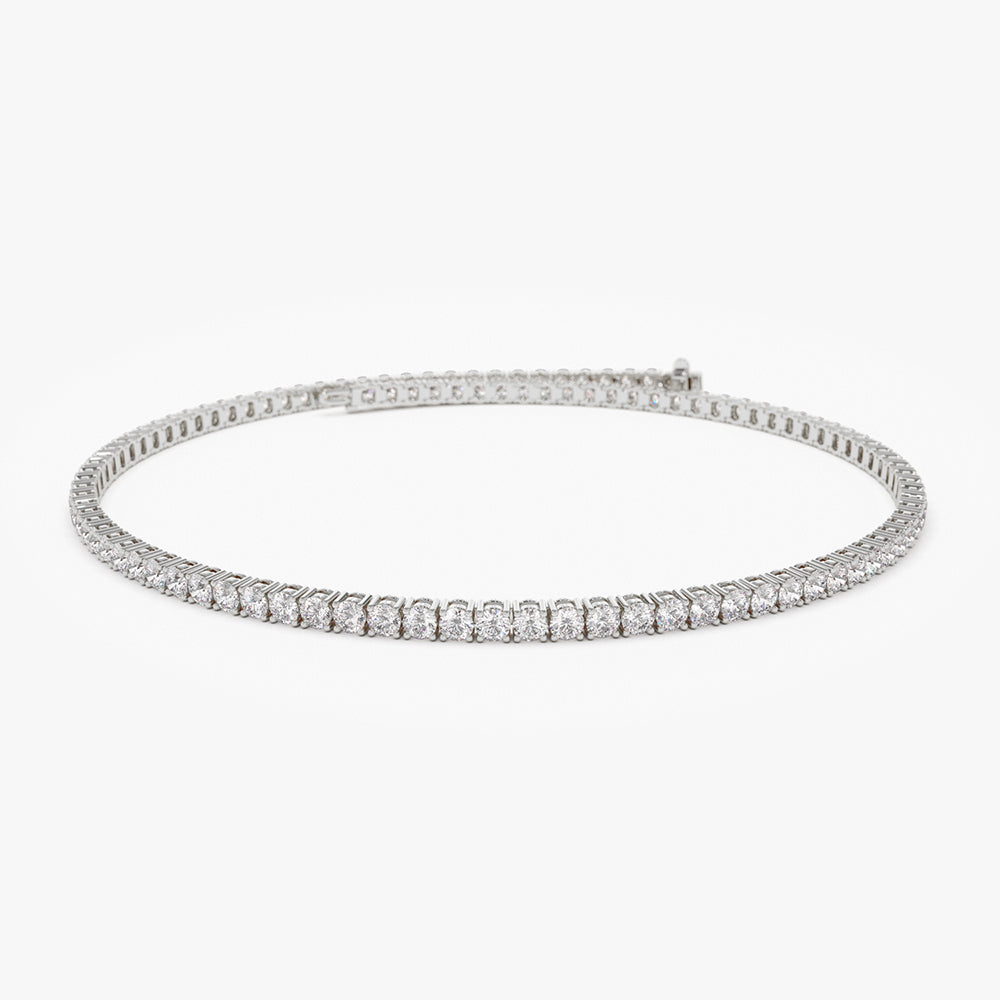 OBFJ2048 - Diamond Tennis Bracelet 2.20 ctw bracelets in selectable metal and diamond options - Roselle Jewelry view 9