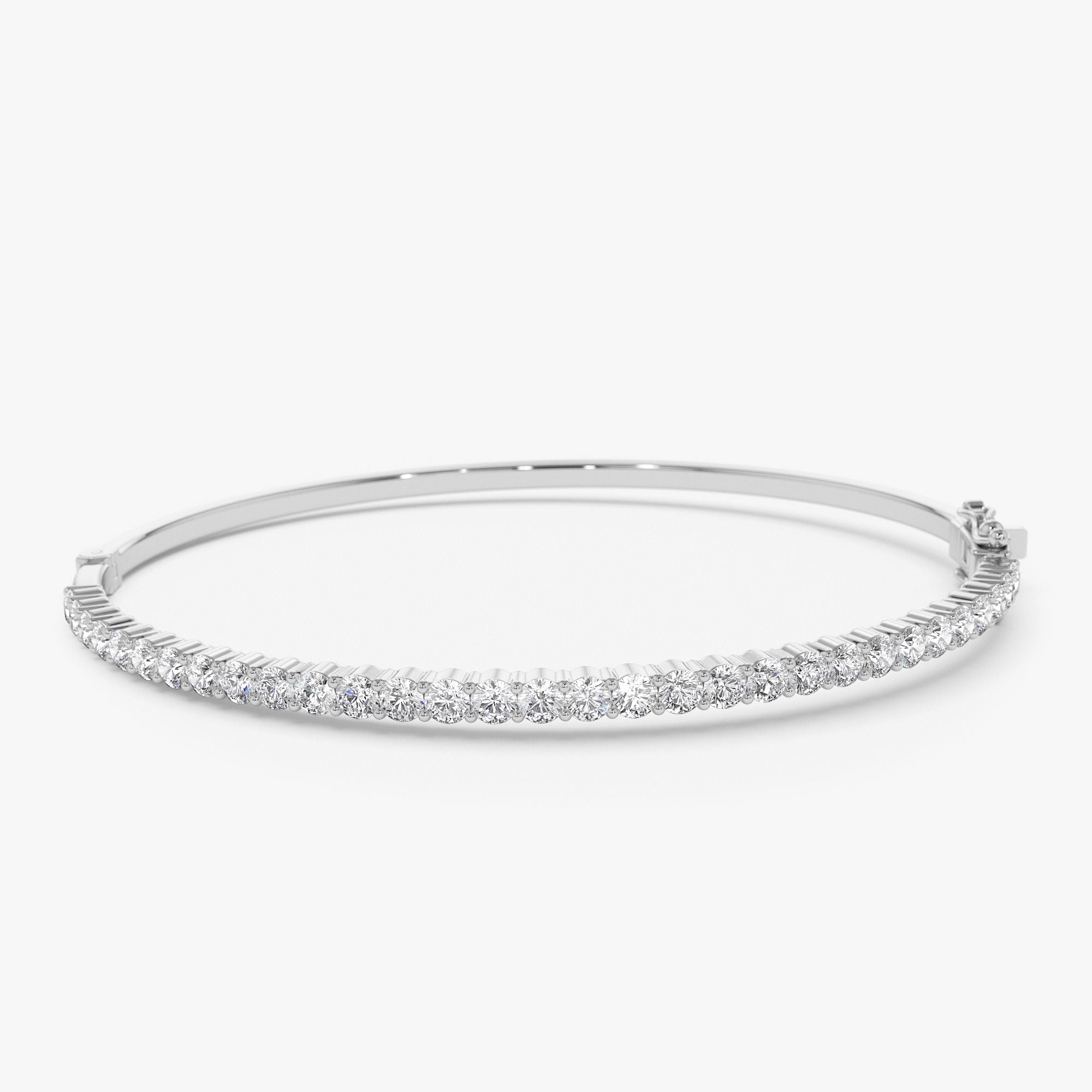 OBFJ1162 - 14k 1.50 Ctw Prong Setting Diamond Bange Bracelet 7