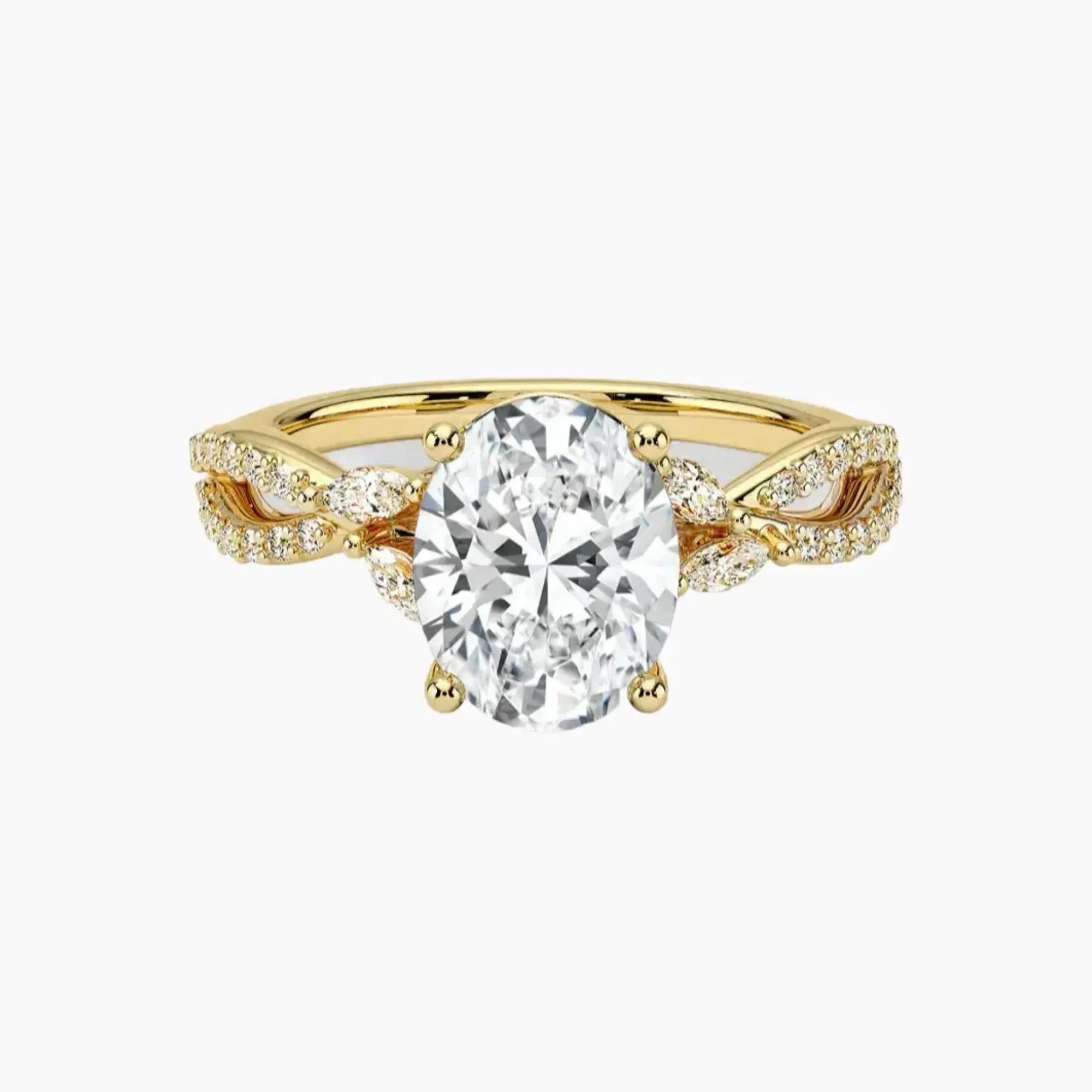 OBSER235 - Amara Luxe Adorned Oval engagement ring setting view 7