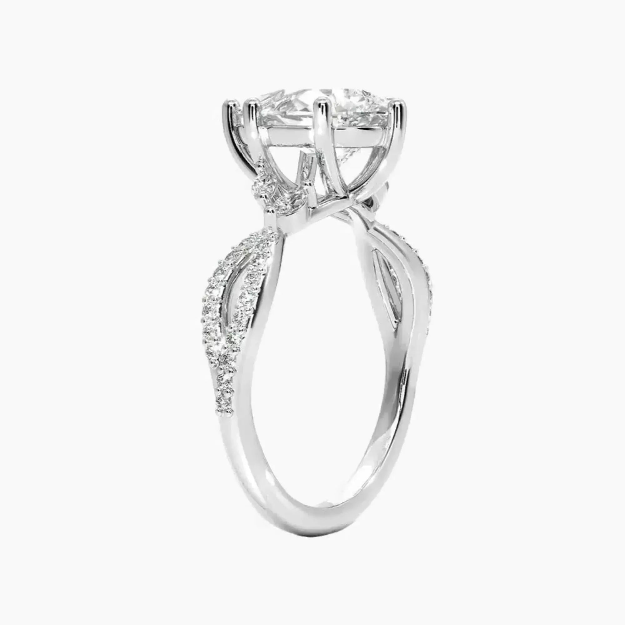 OBSER133 - Amara Luxe Adorned Pear engagement ring setting view 2