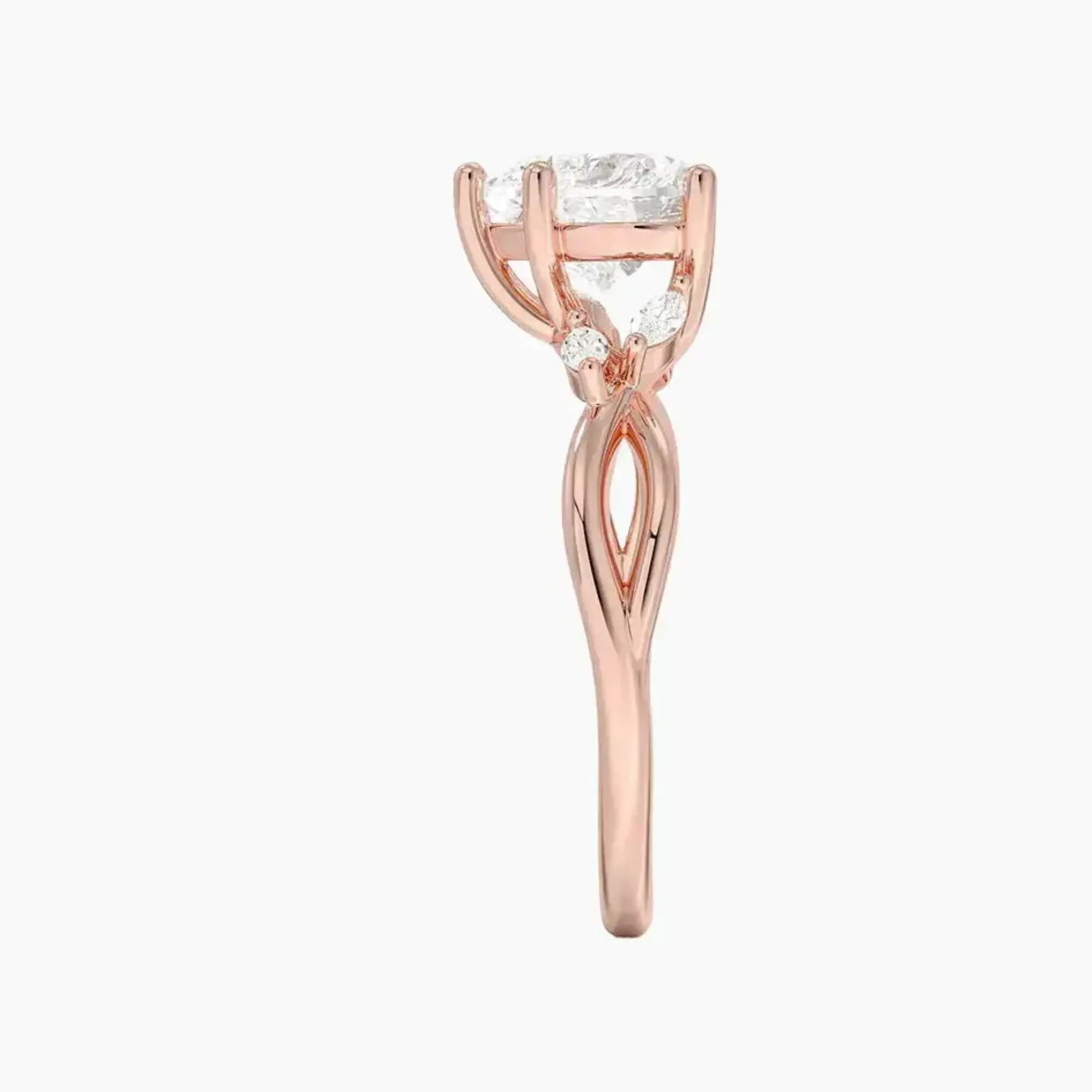 OBSER246 - Amara Heart engagement ring setting view 6