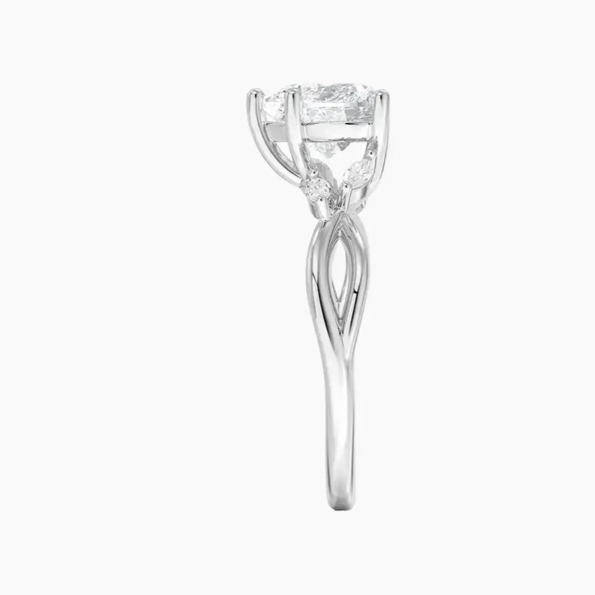 OBSER246 - Amara Heart engagement ring setting view 3