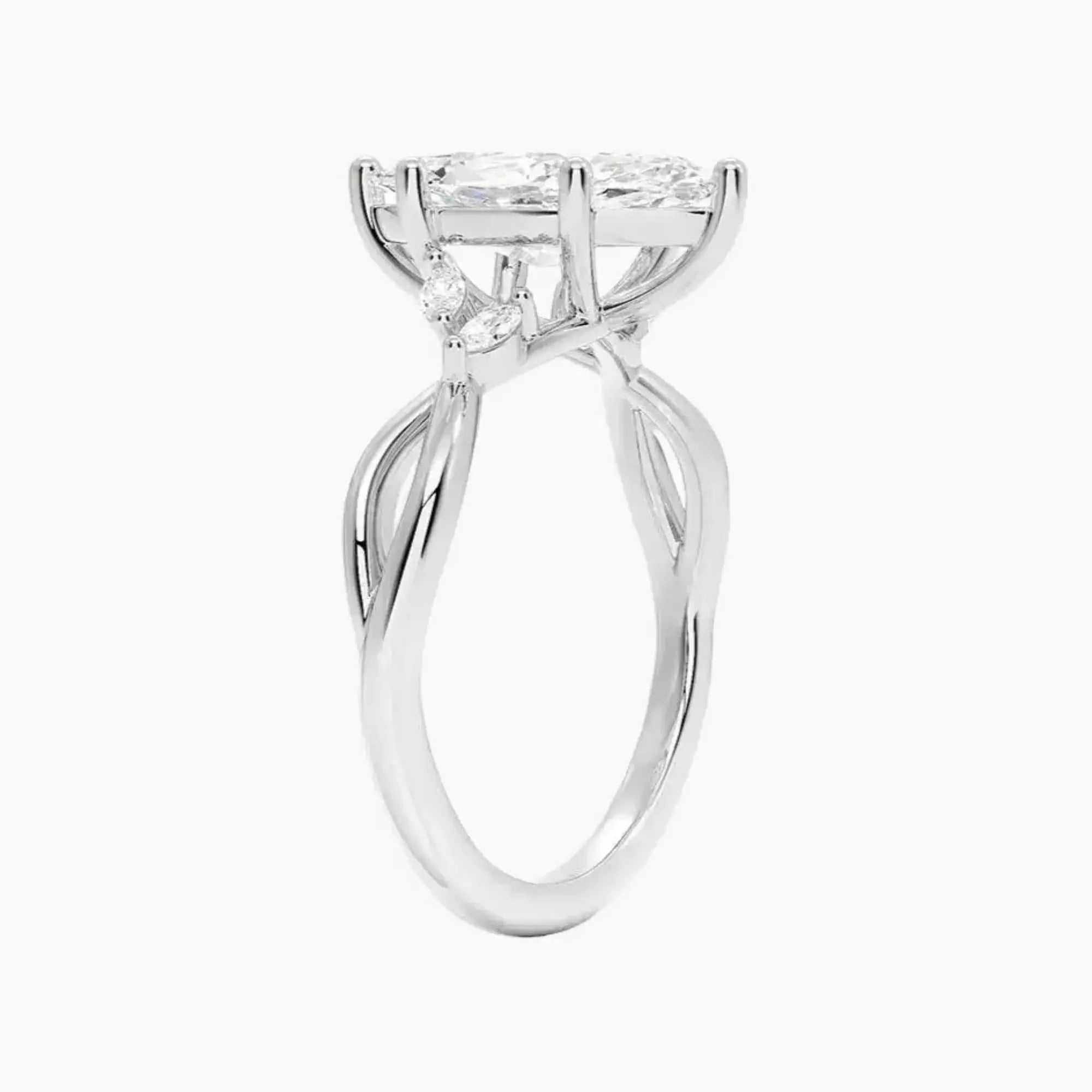 OBSER059 - Amara Marquise engagement ring setting view 2