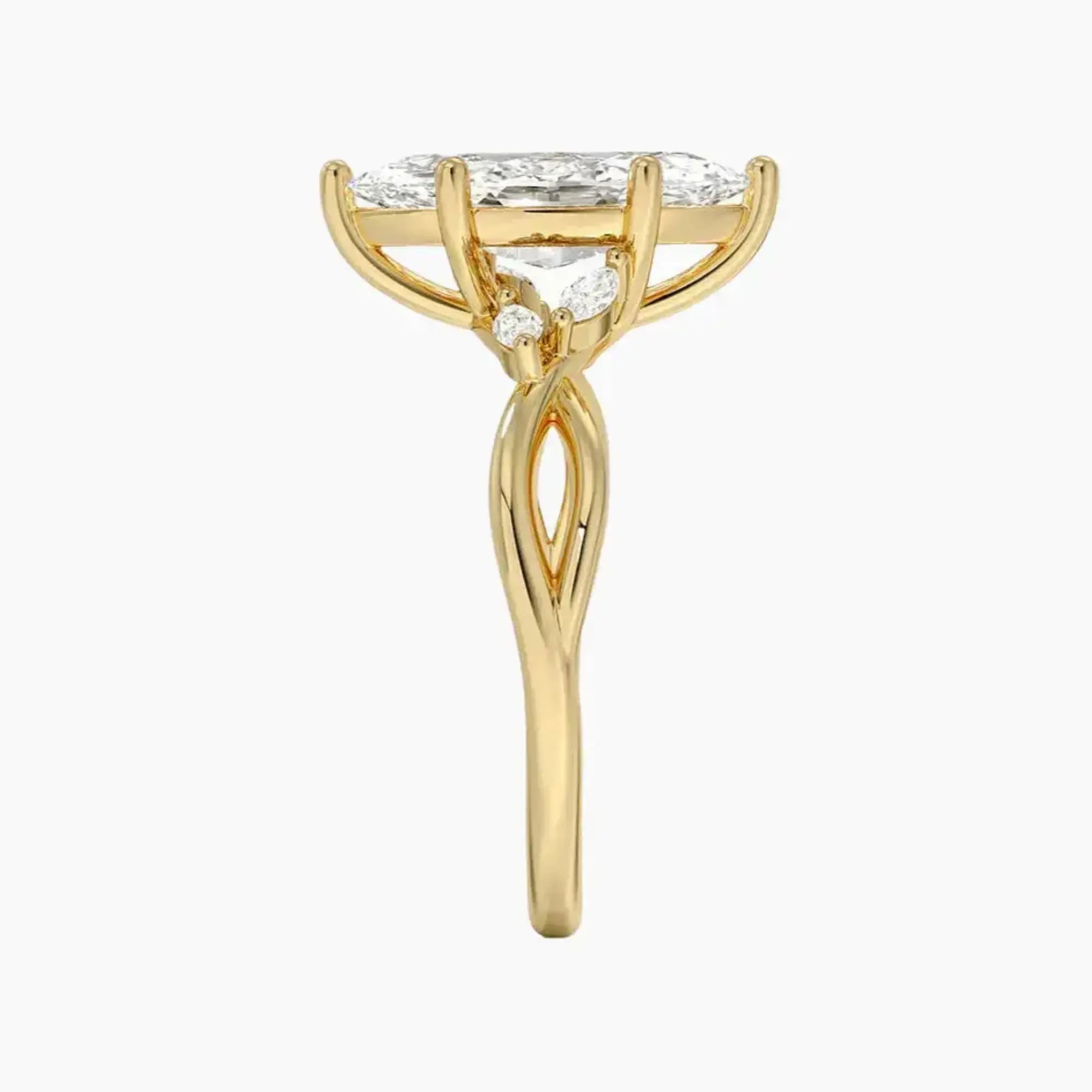 OBSER059 - Amara Marquise engagement ring setting view 9