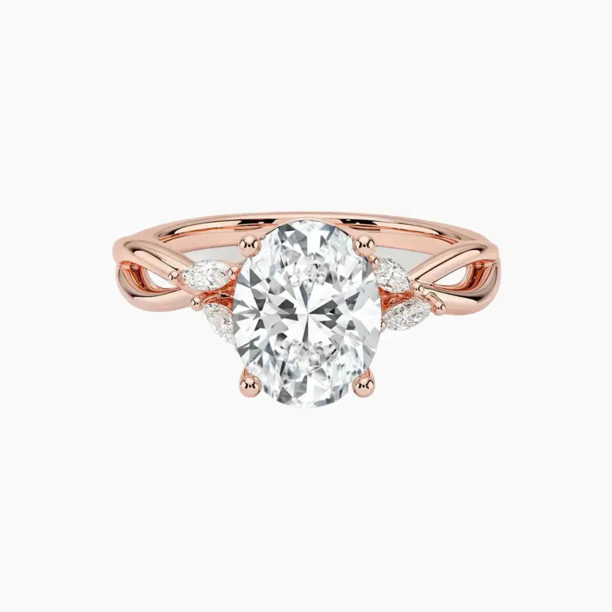 OBSER253 - Amara Oval engagement ring setting view 4
