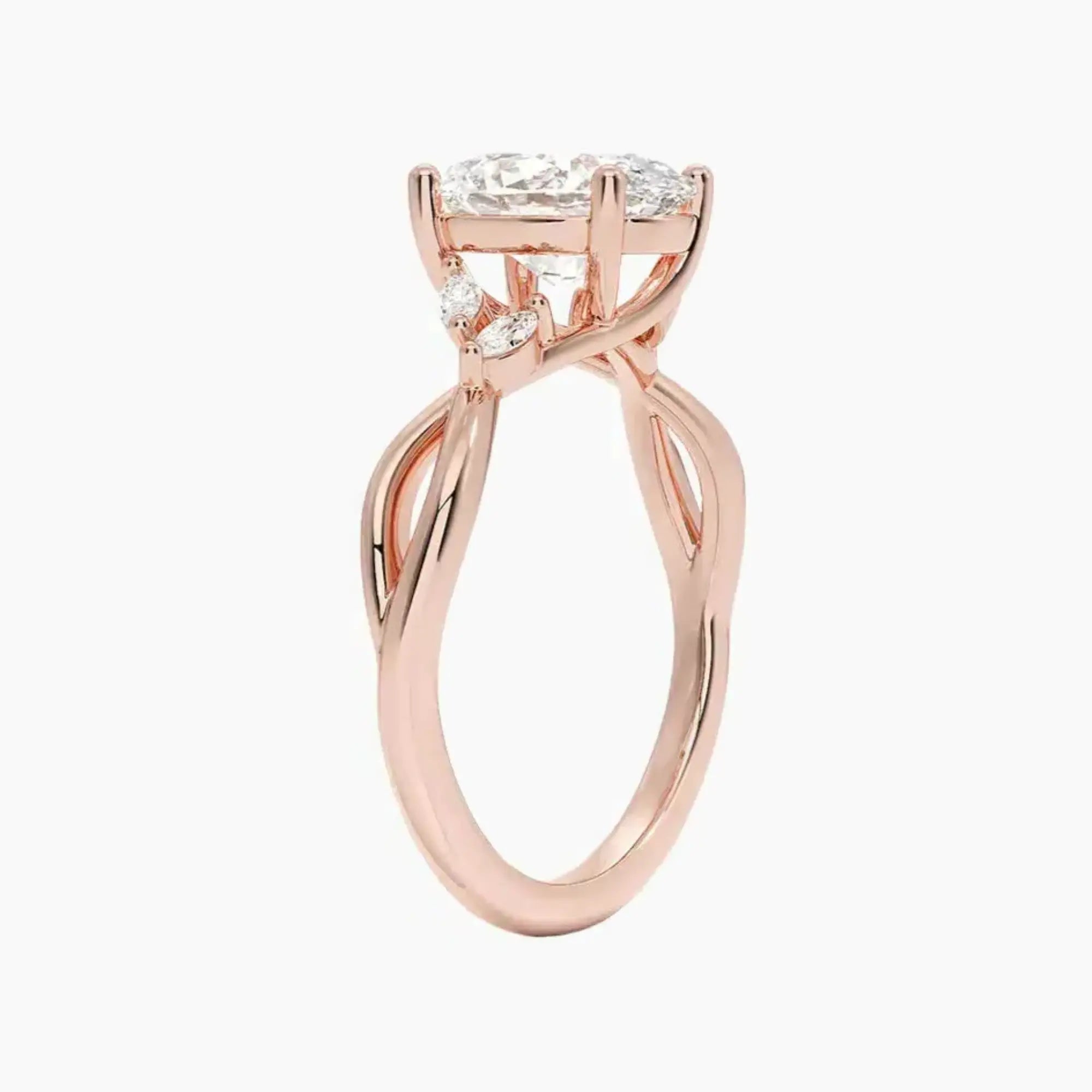 OBSER253 - Amara Oval engagement ring setting view 5