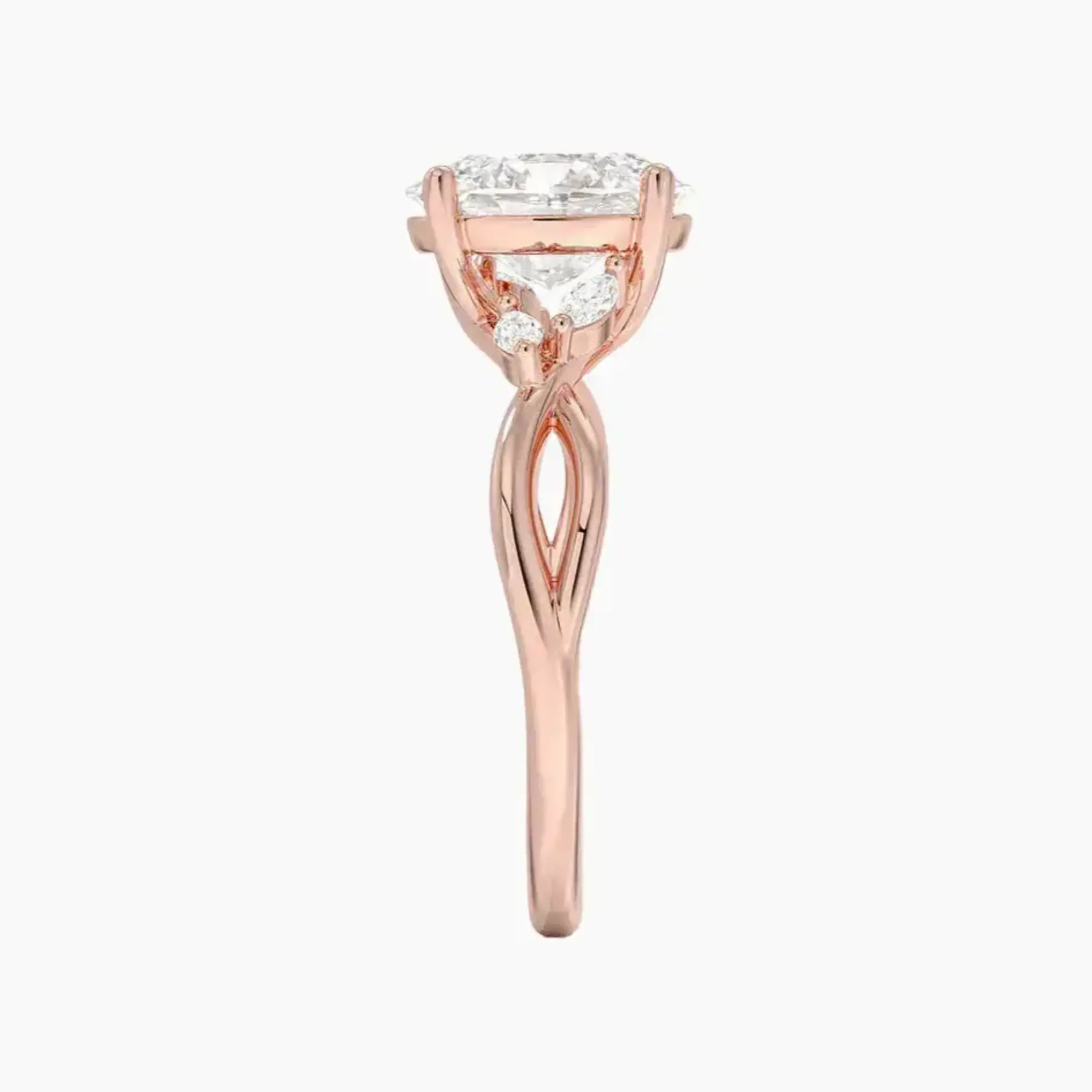OBSER253 - Amara Oval engagement ring setting view 6