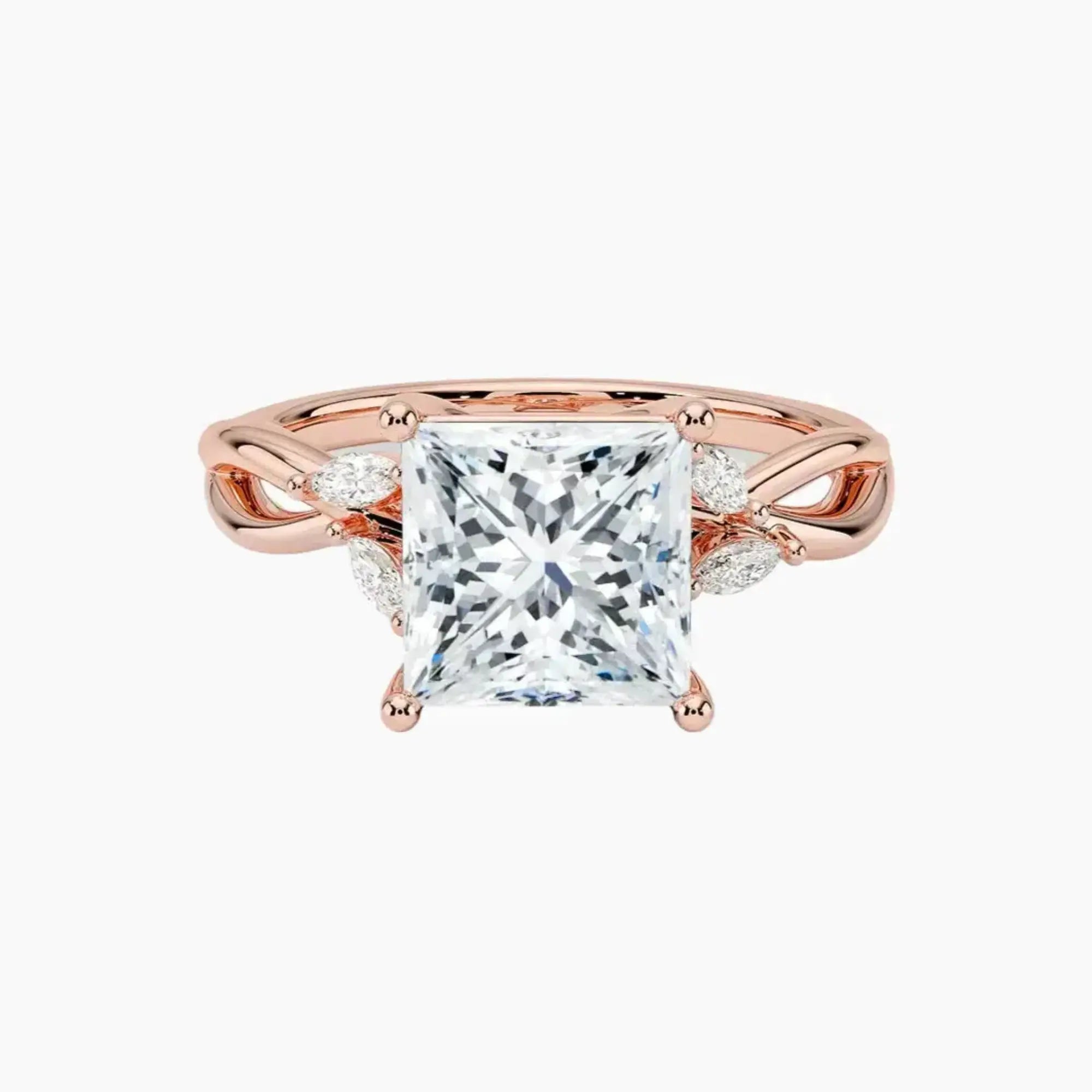 OBSER250 - Amara Princess engagement ring setting view 4
