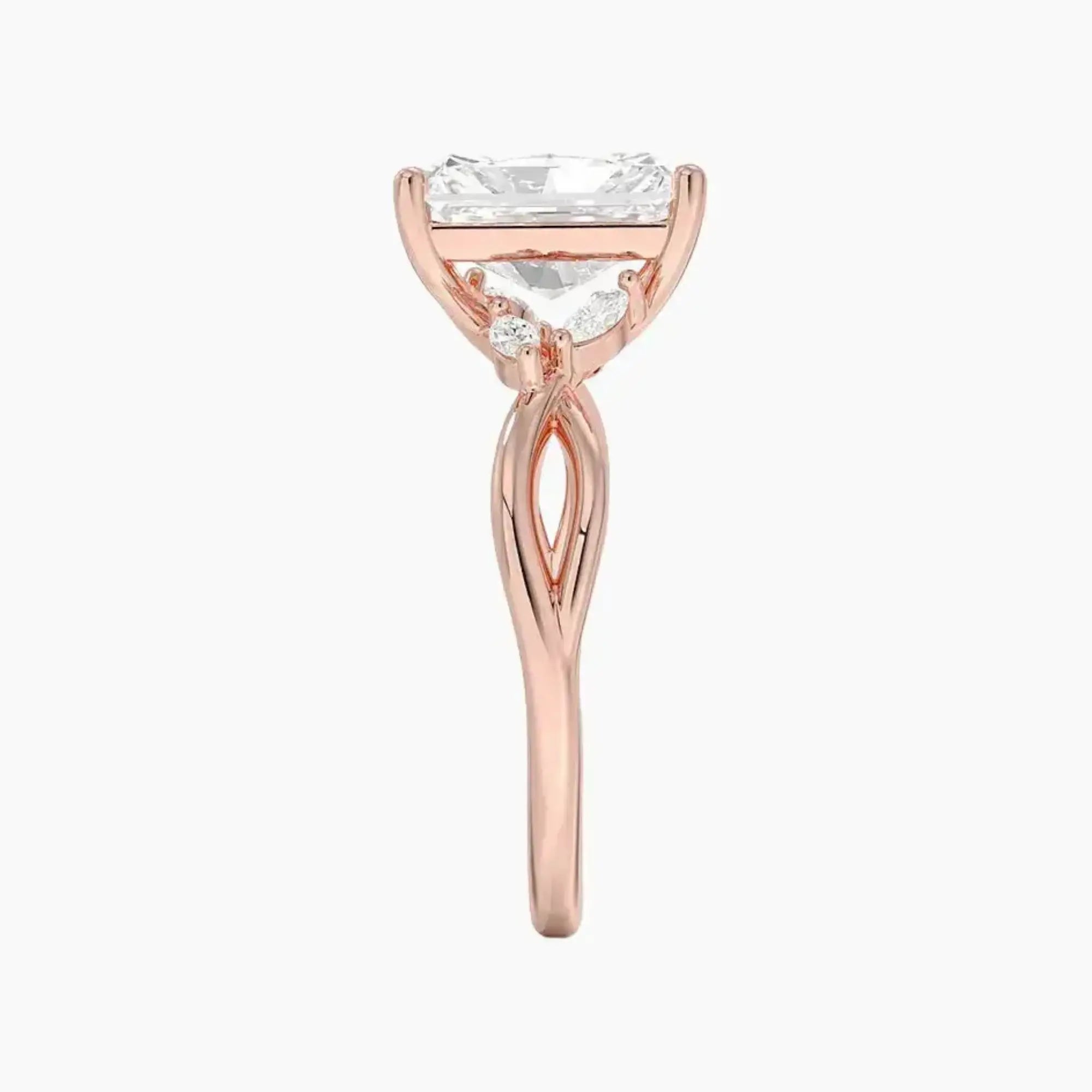 OBSER247 - Amara Radiant engagement ring setting view 6