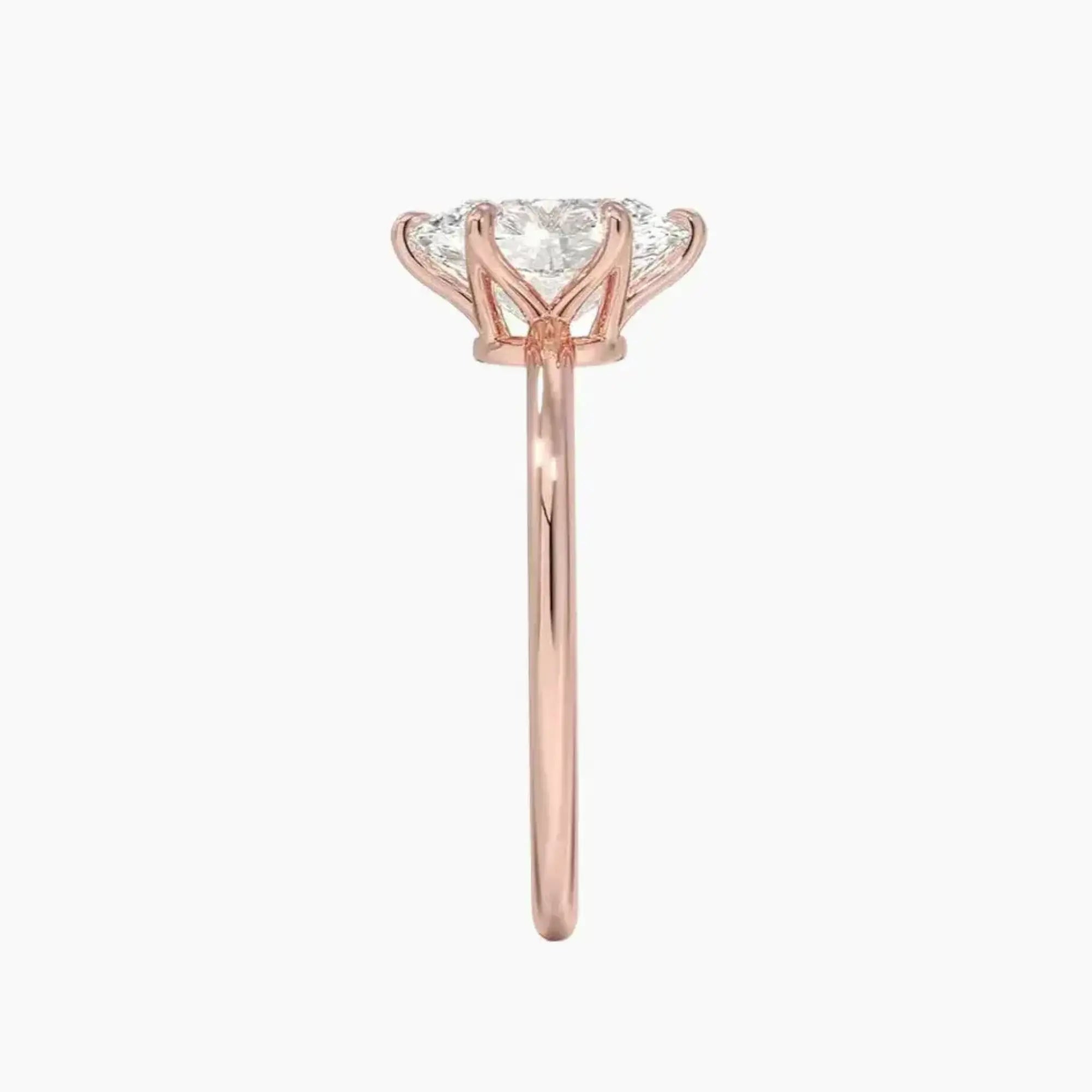OBSER393 - Faye Solitaire Oval engagement ring setting view 6