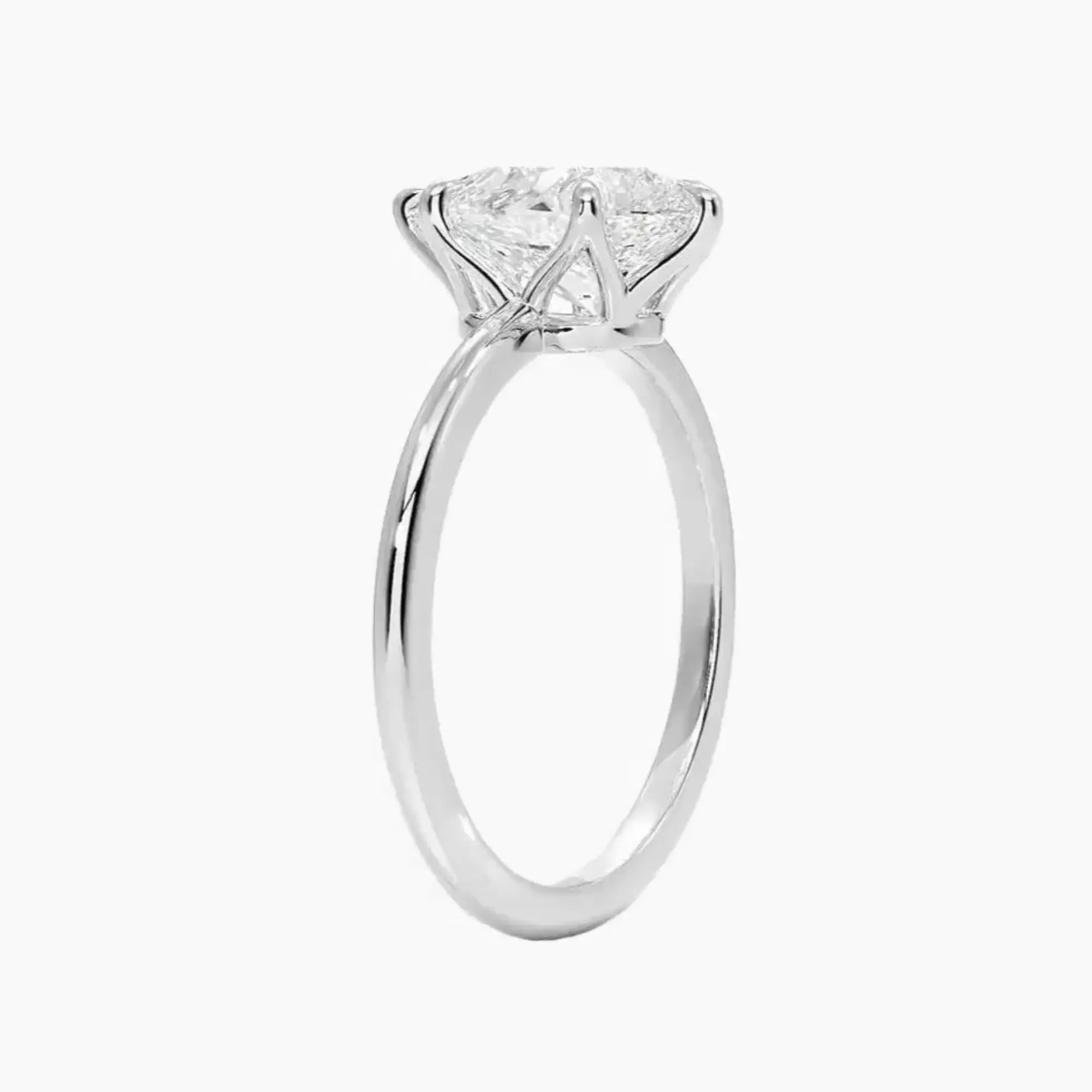 OBSER101 - Faye Solitaire Pear engagement ring setting view 2