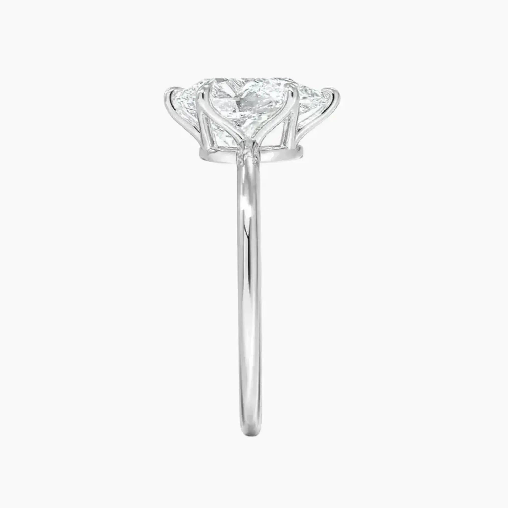 OBSER101 - Faye Solitaire Pear engagement ring setting view 3