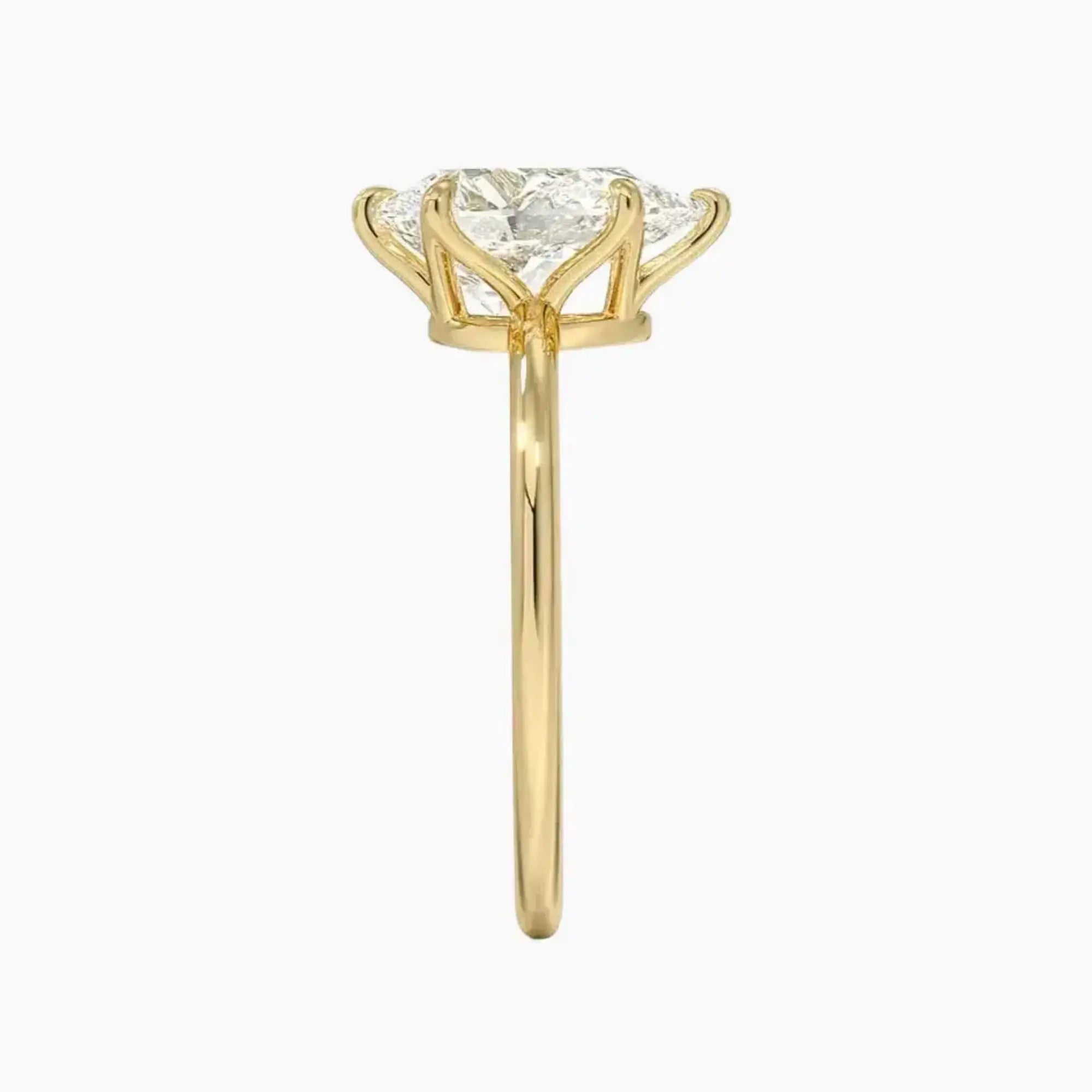 OBSER101 - Faye Solitaire Pear engagement ring setting view 9