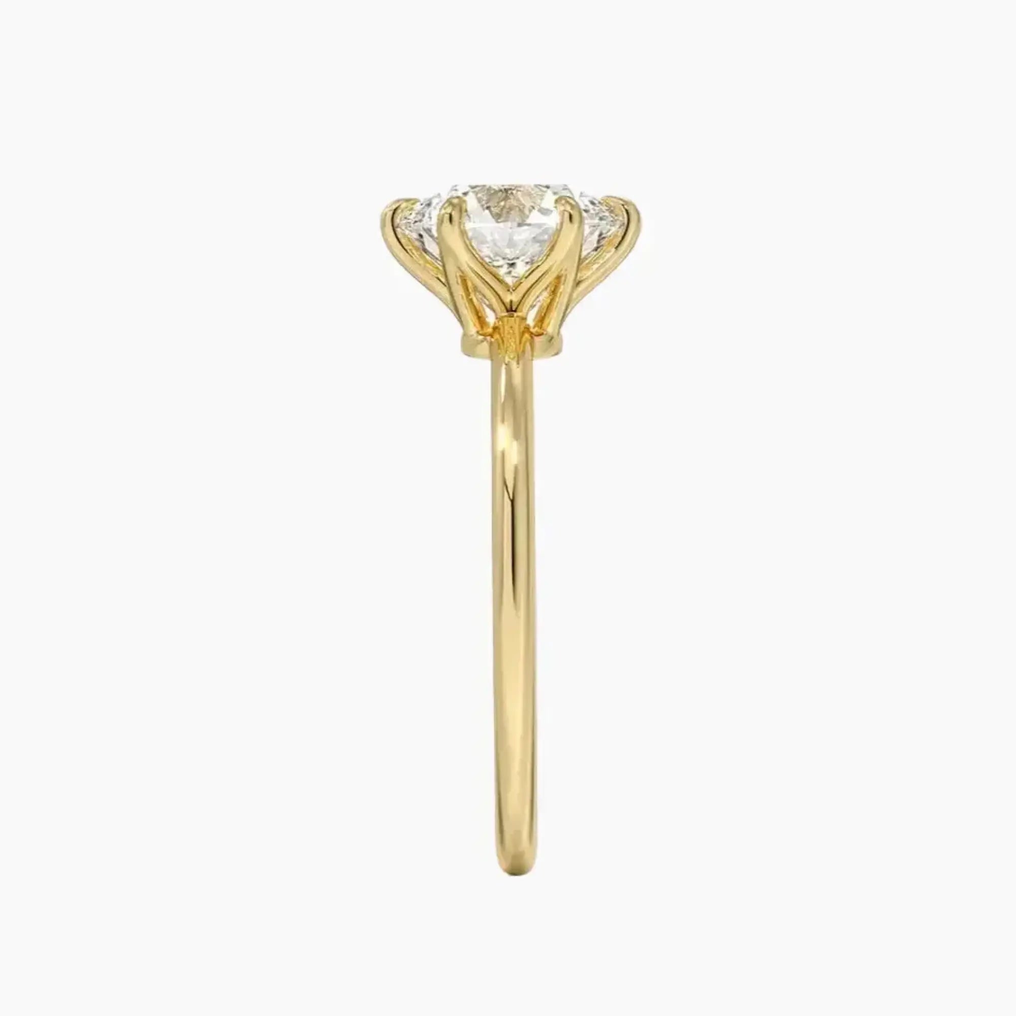 OBSER160 - Faye Solitaire Round engagement ring setting view 9