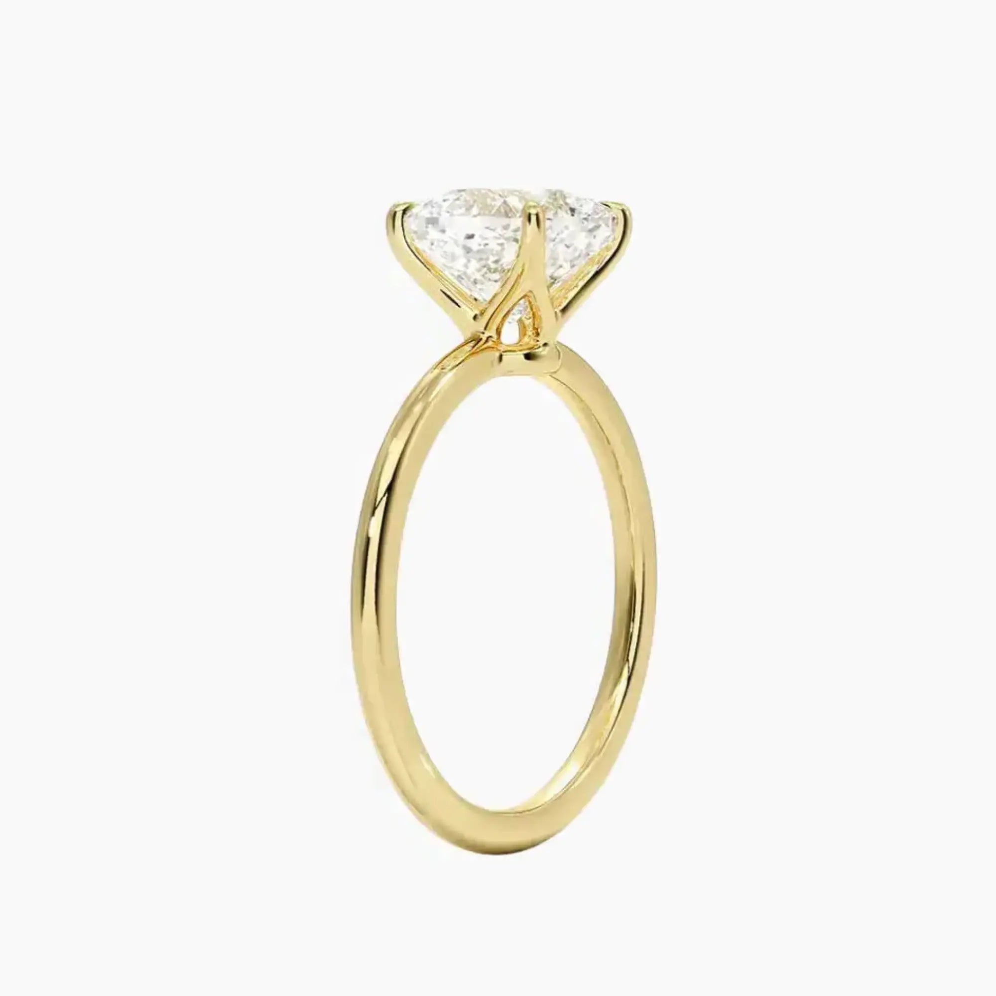 OBSER070 - Brielle Solitaire Cushion engagement ring setting view 8