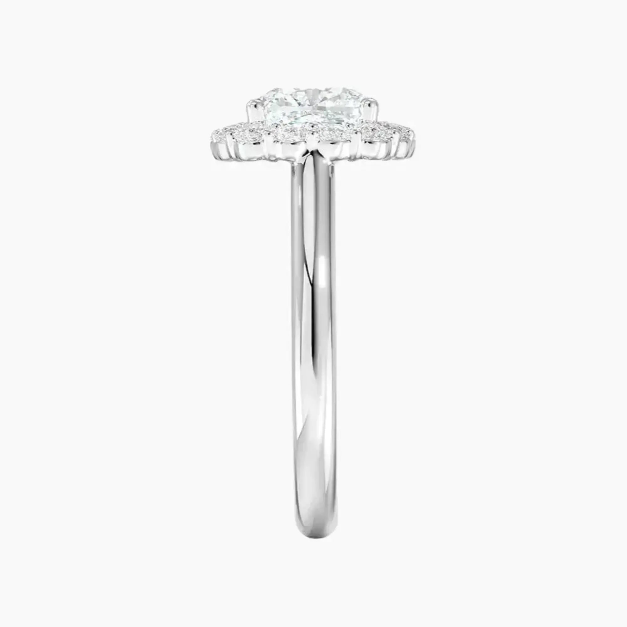 OBSER447 - Fiora Halo Cushion engagement ring setting view 3