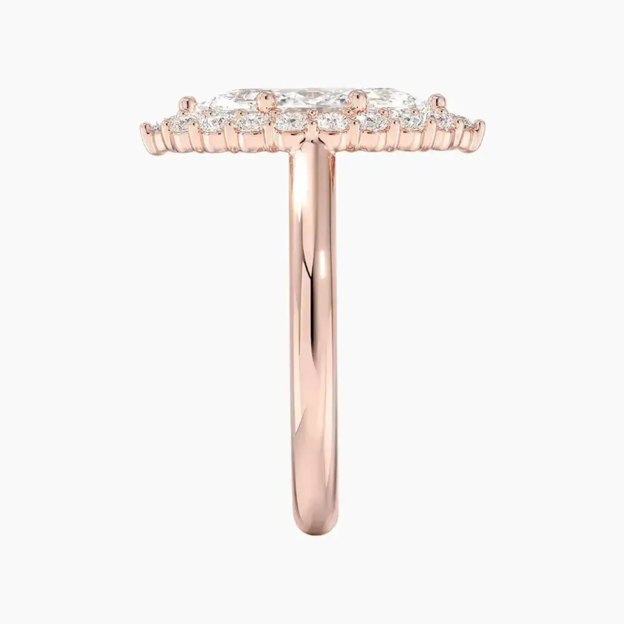 OBSER443 - Fiora Halo Marquise engagement ring setting view 6