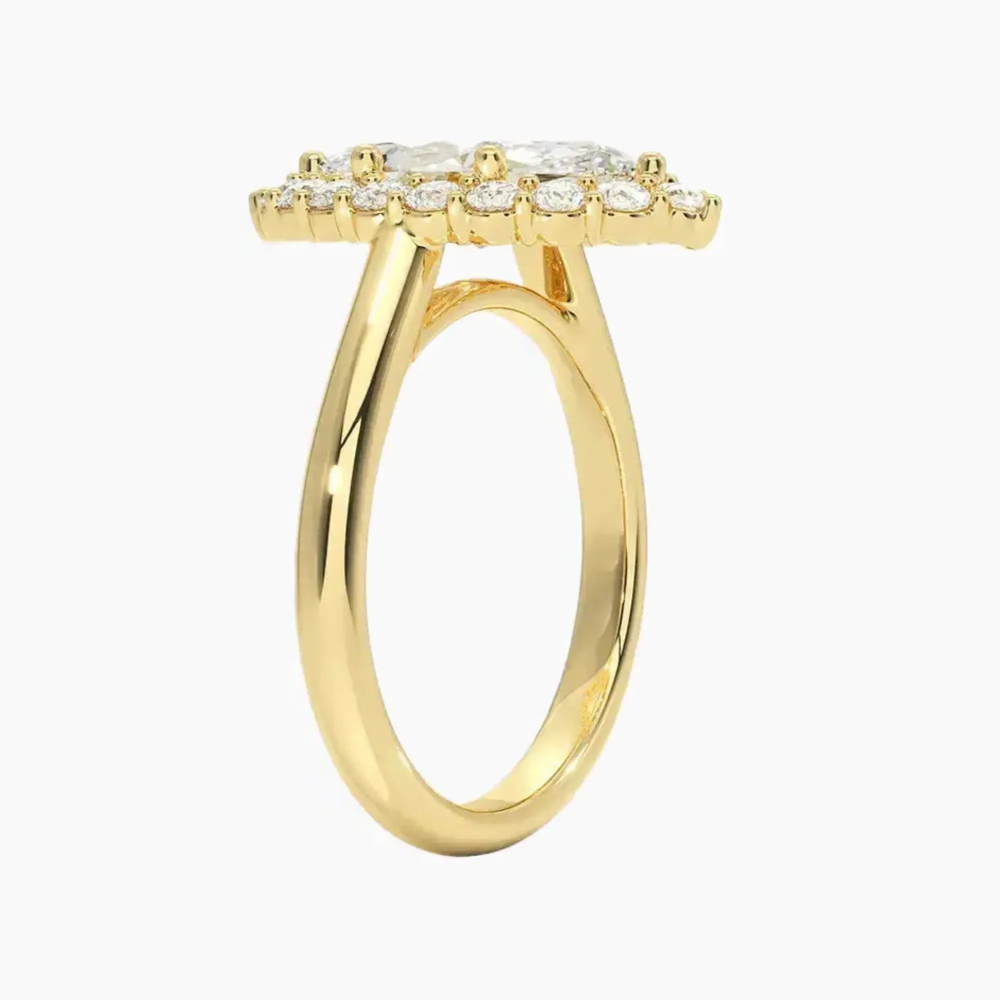 OBSER443 - Fiora Halo Marquise engagement ring setting view 8
