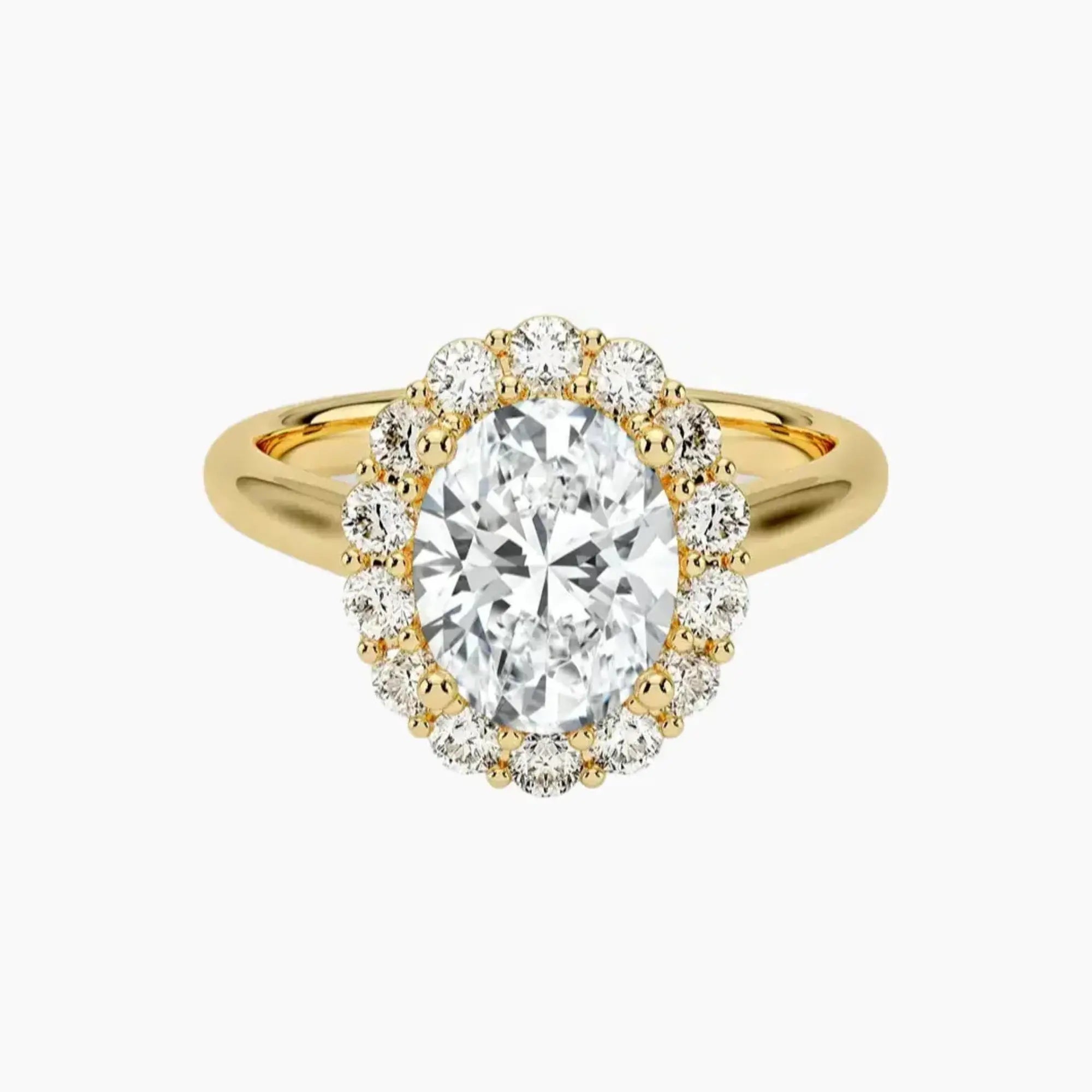 OBSER448 - Fiora Halo Oval engagement ring setting view 7