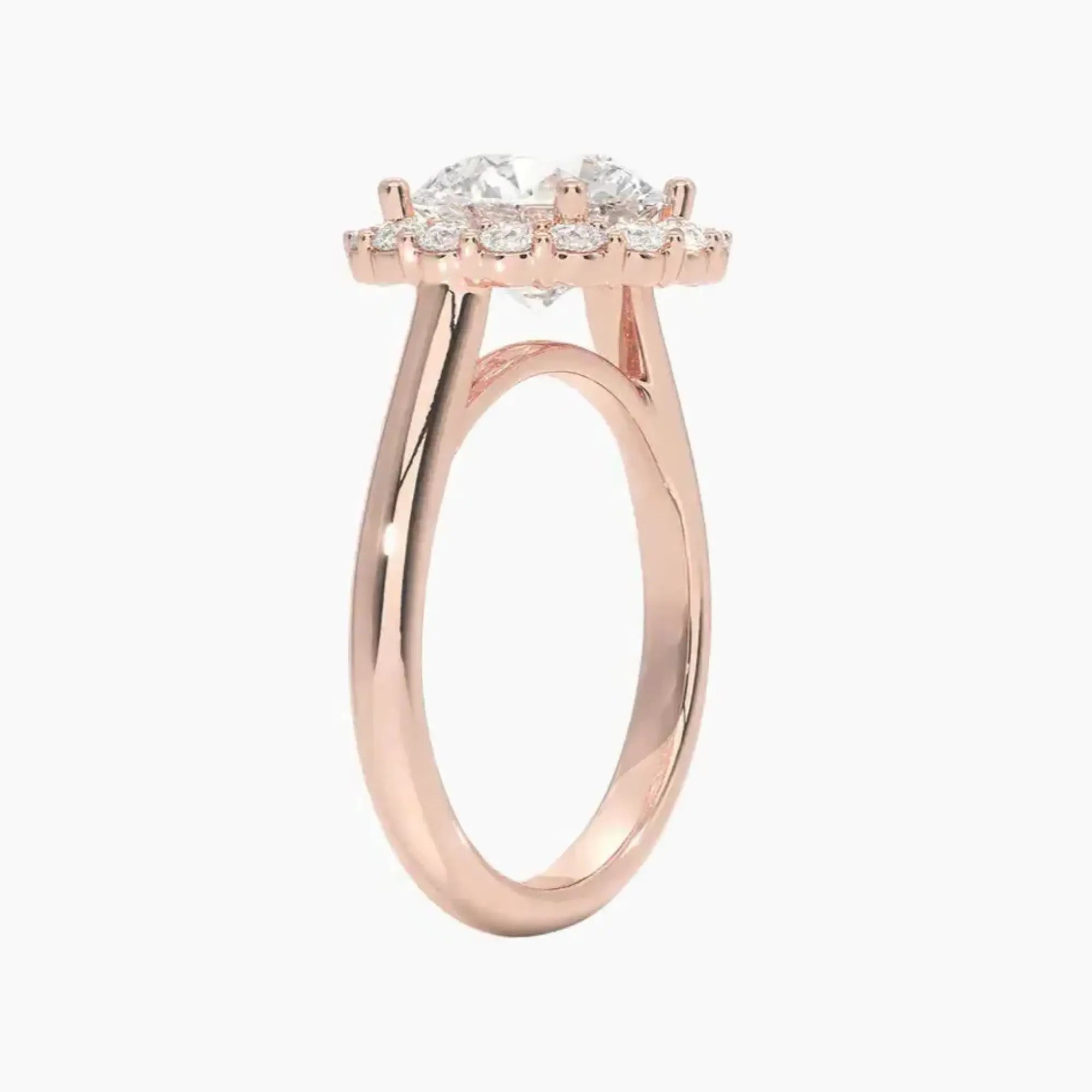 OBSER449 - Fiora Halo Round engagement ring setting view 5
