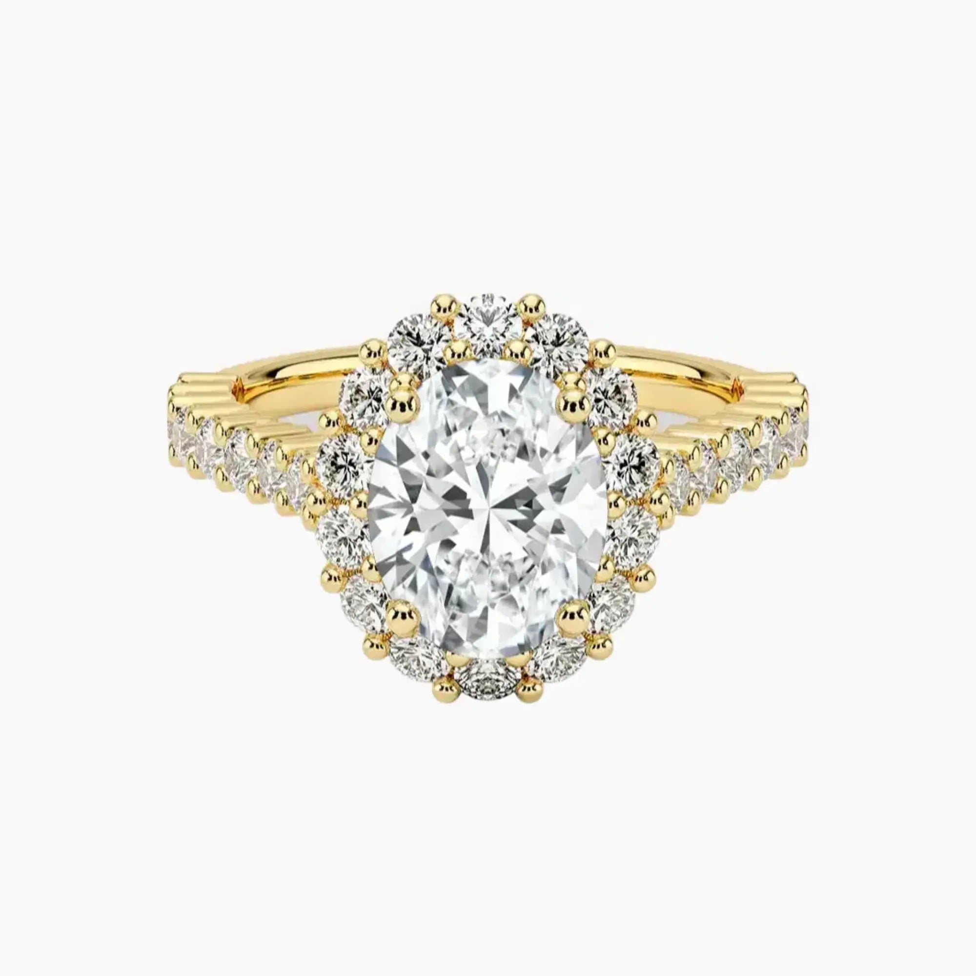 OBSER439 - Fiora Pave Halo Oval engagement ring setting view 7
