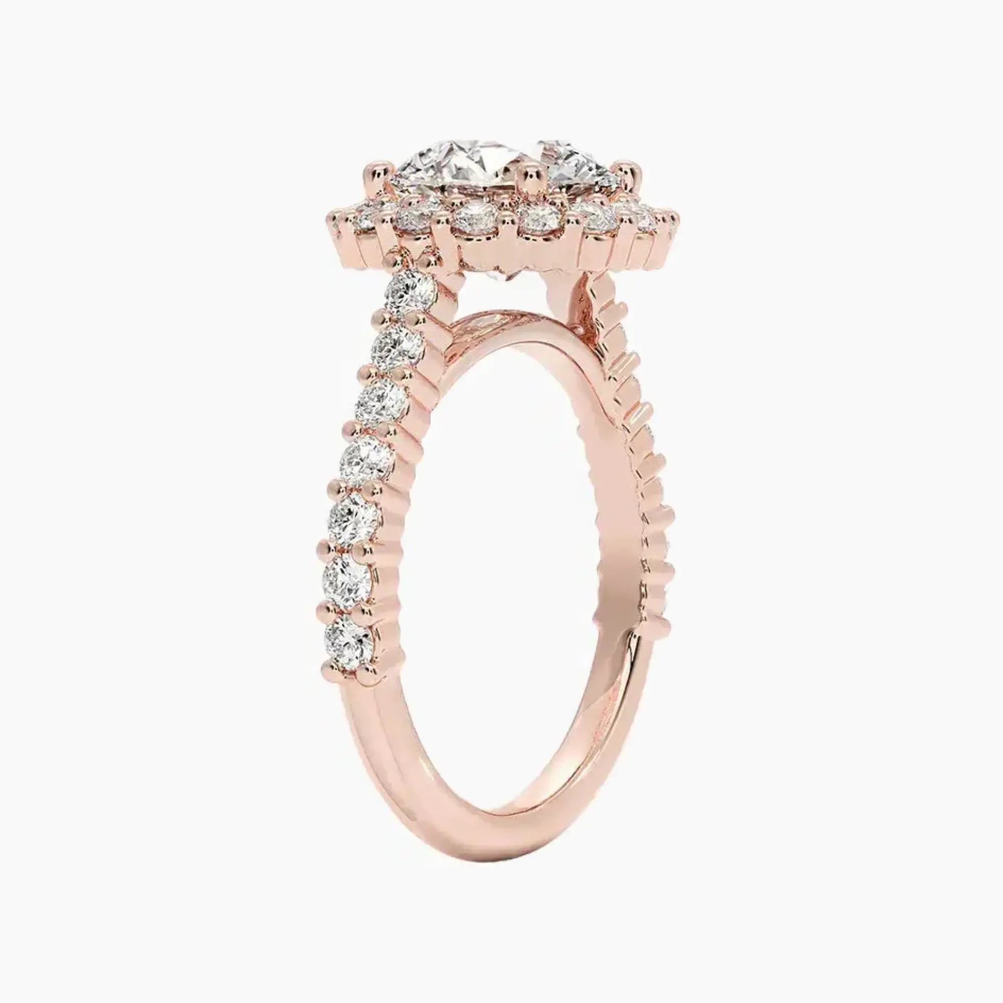 OBSER440 - Fiora Pave Halo Round engagement ring setting view 5
